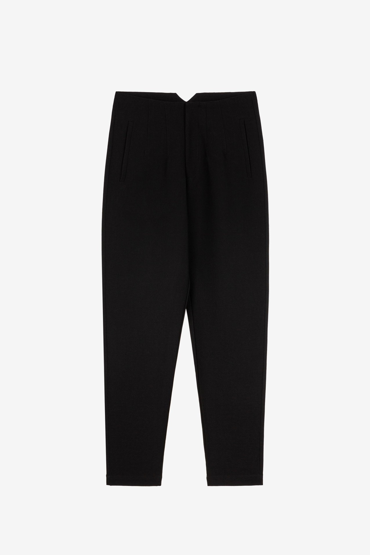 High Waist Pleated Trousers