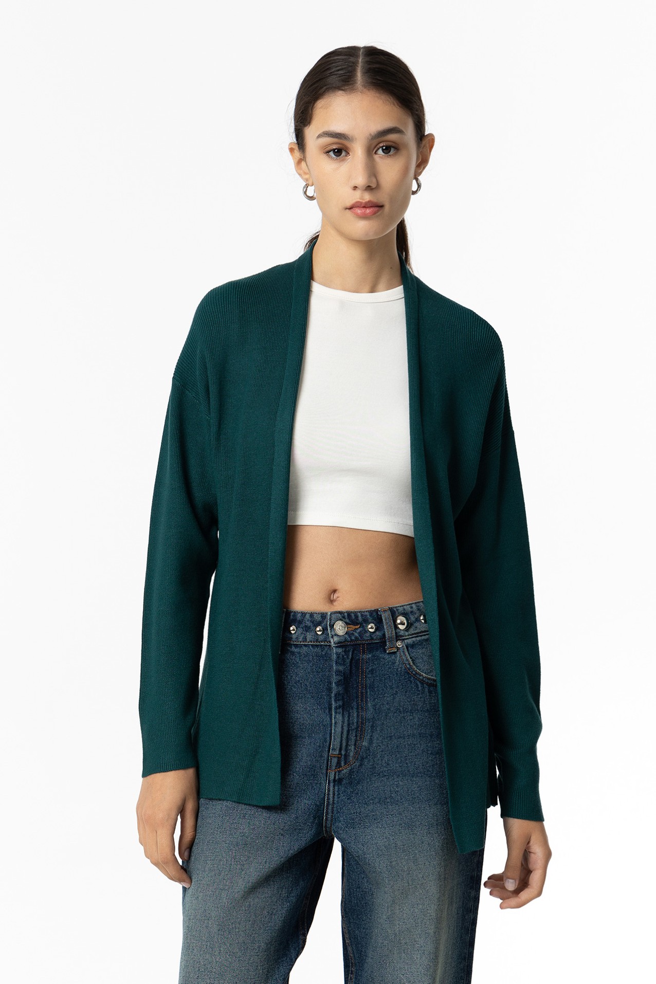 Moss-Green Cardigan
