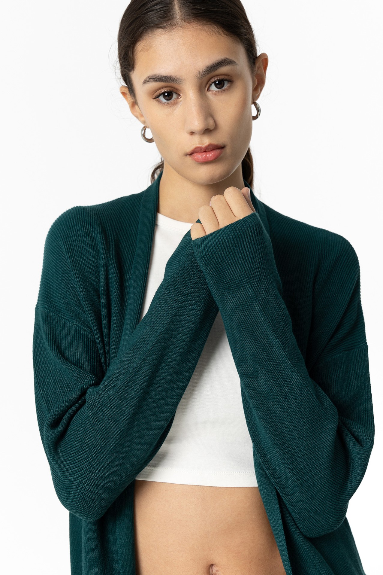 Moss-Green Cardigan
