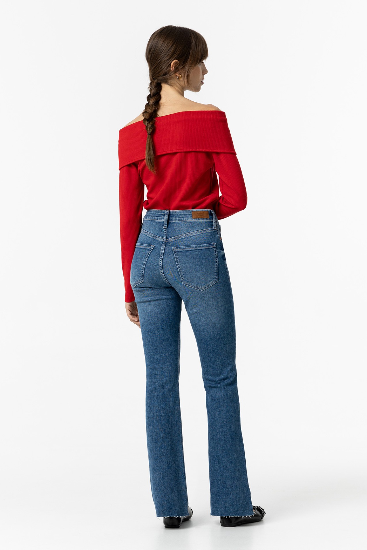 High-Waisted Flare Jeans