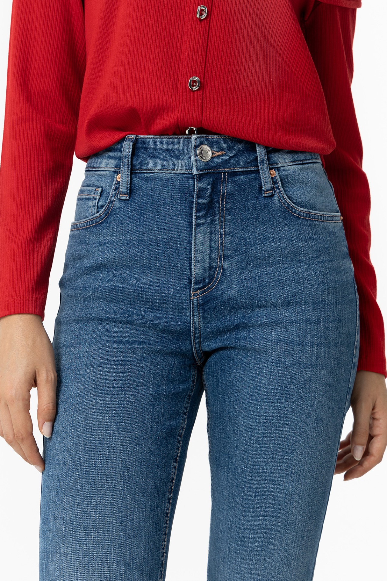 High-Waisted Flare Jeans