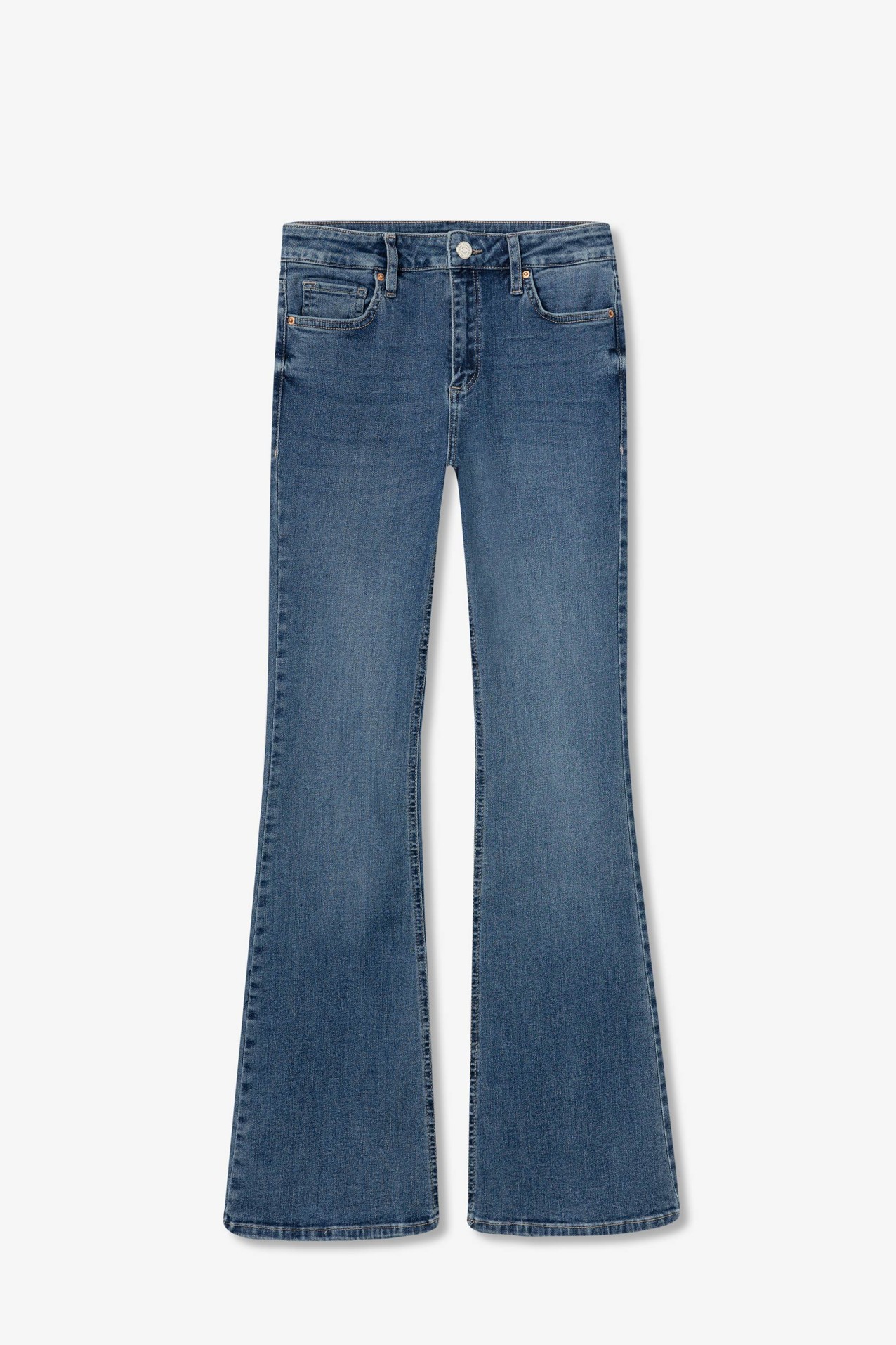 High-Waisted Flare Jeans