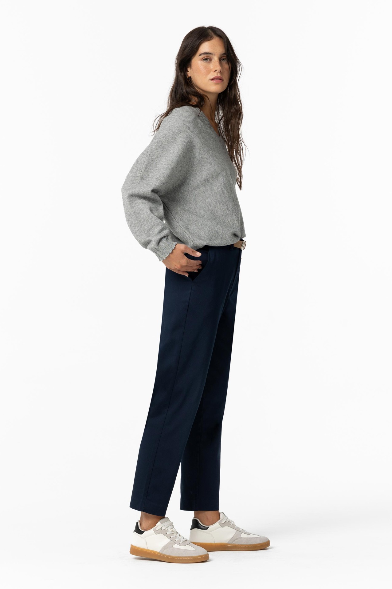 Tailored Pants with Belt