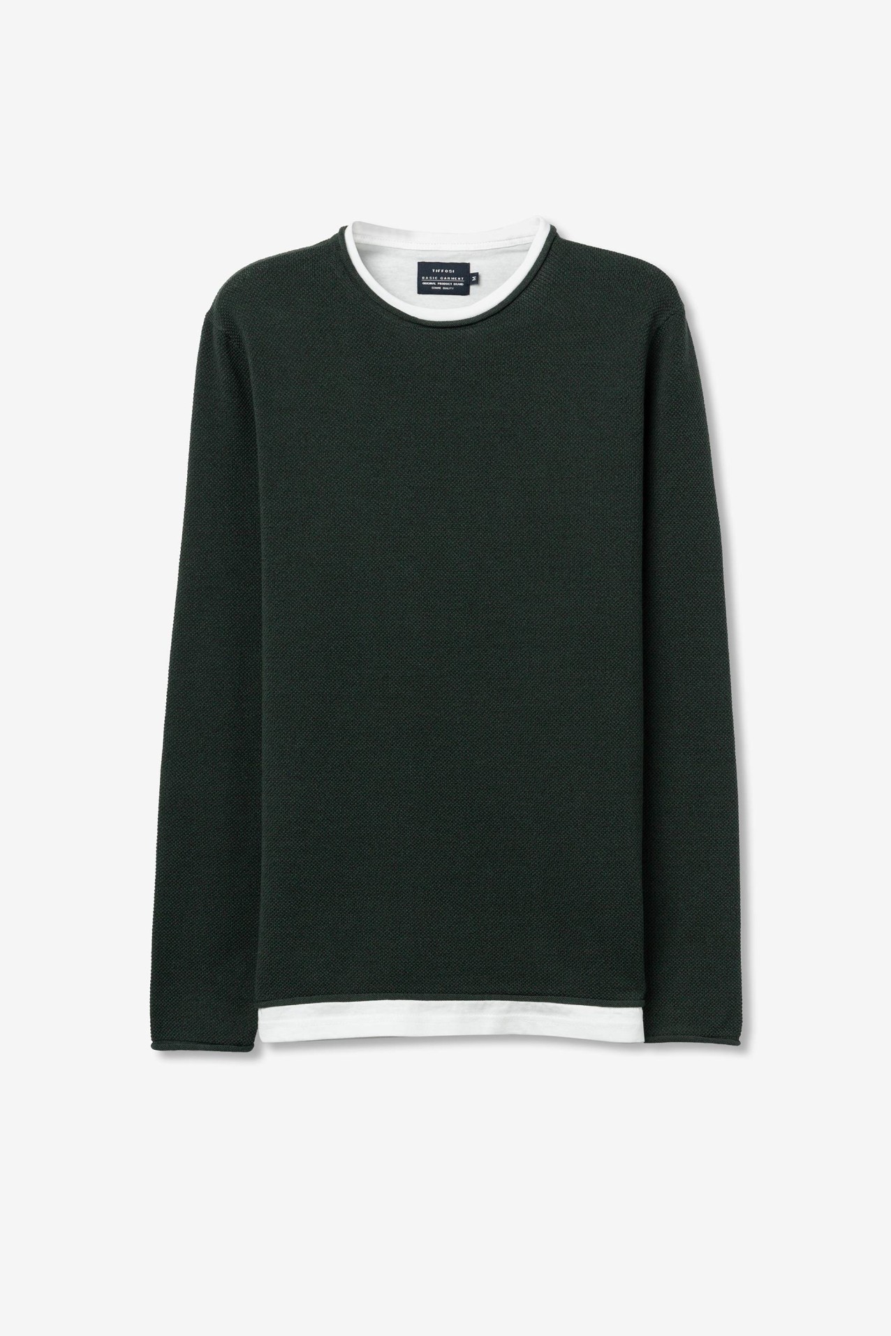 Cotton Blend Knit Sweater