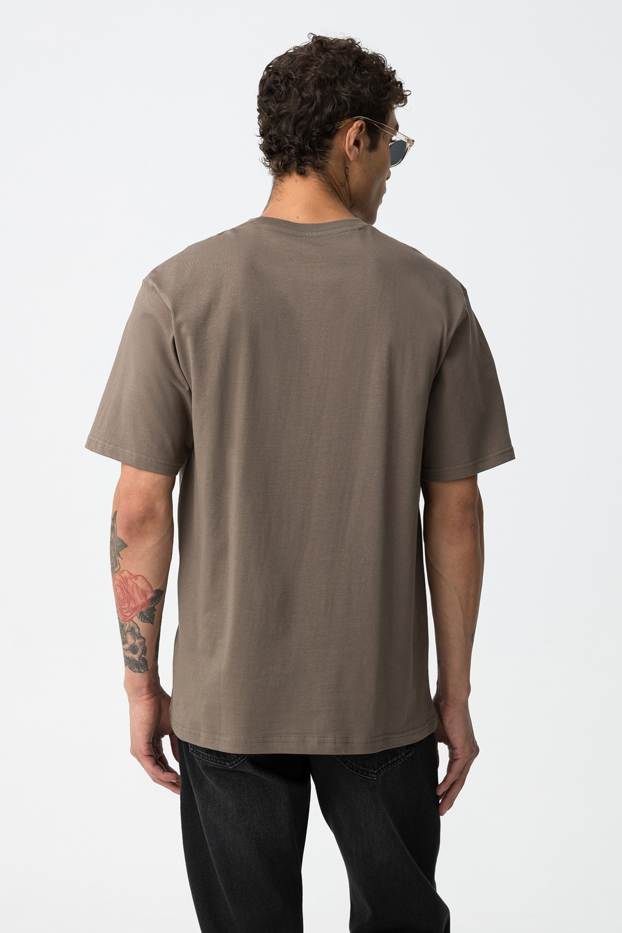 T-shirt Relaxed Castanho