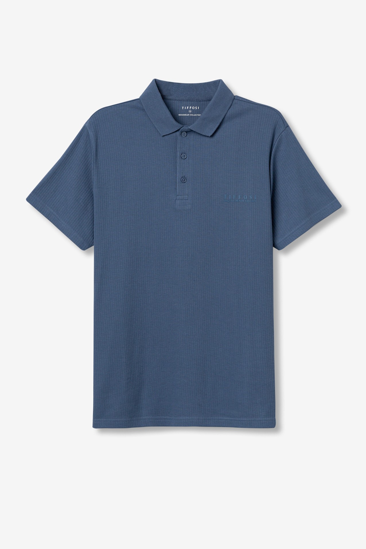 Textured Stripe Polo Shirt