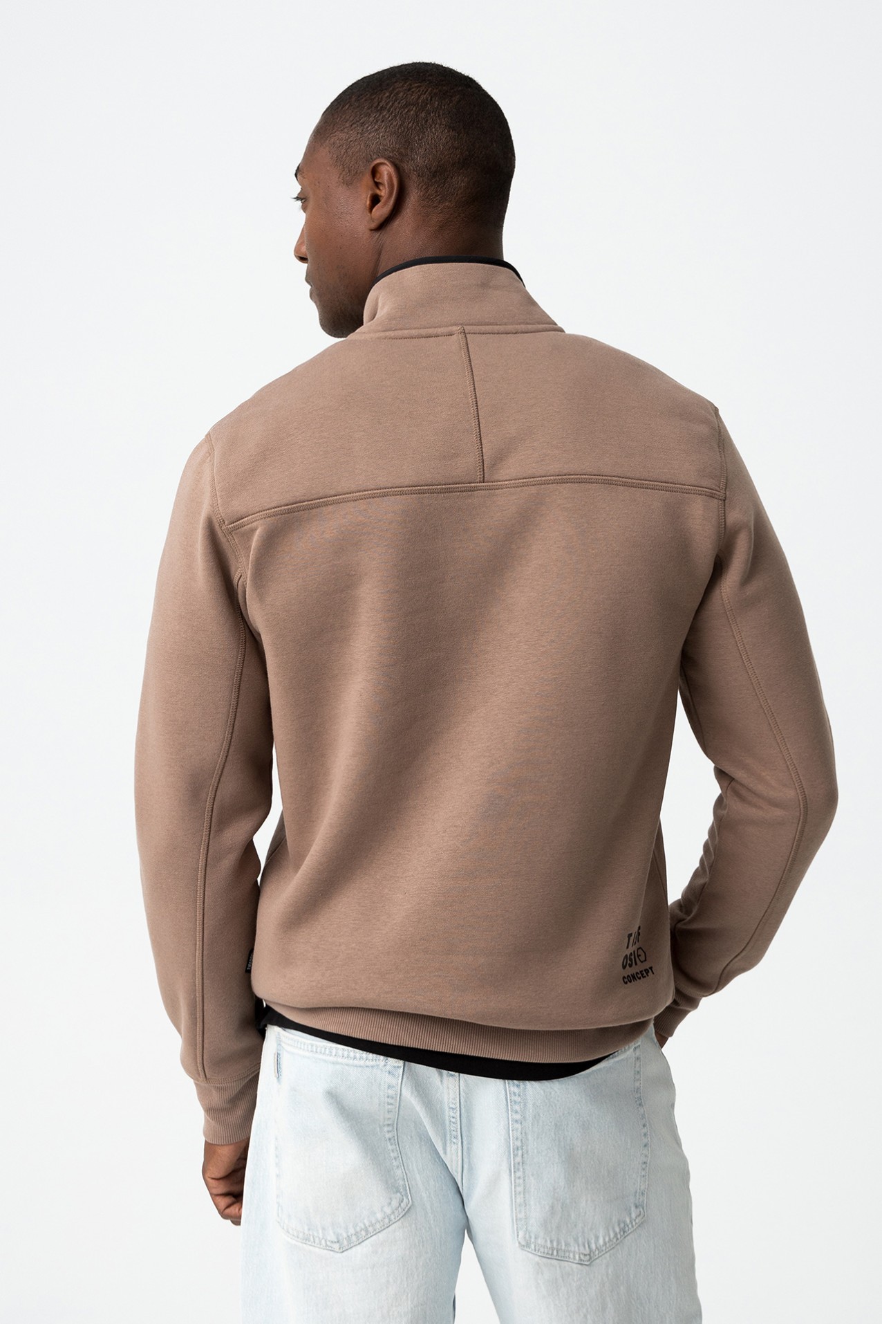 Sudadera Combinada Con Cremallera