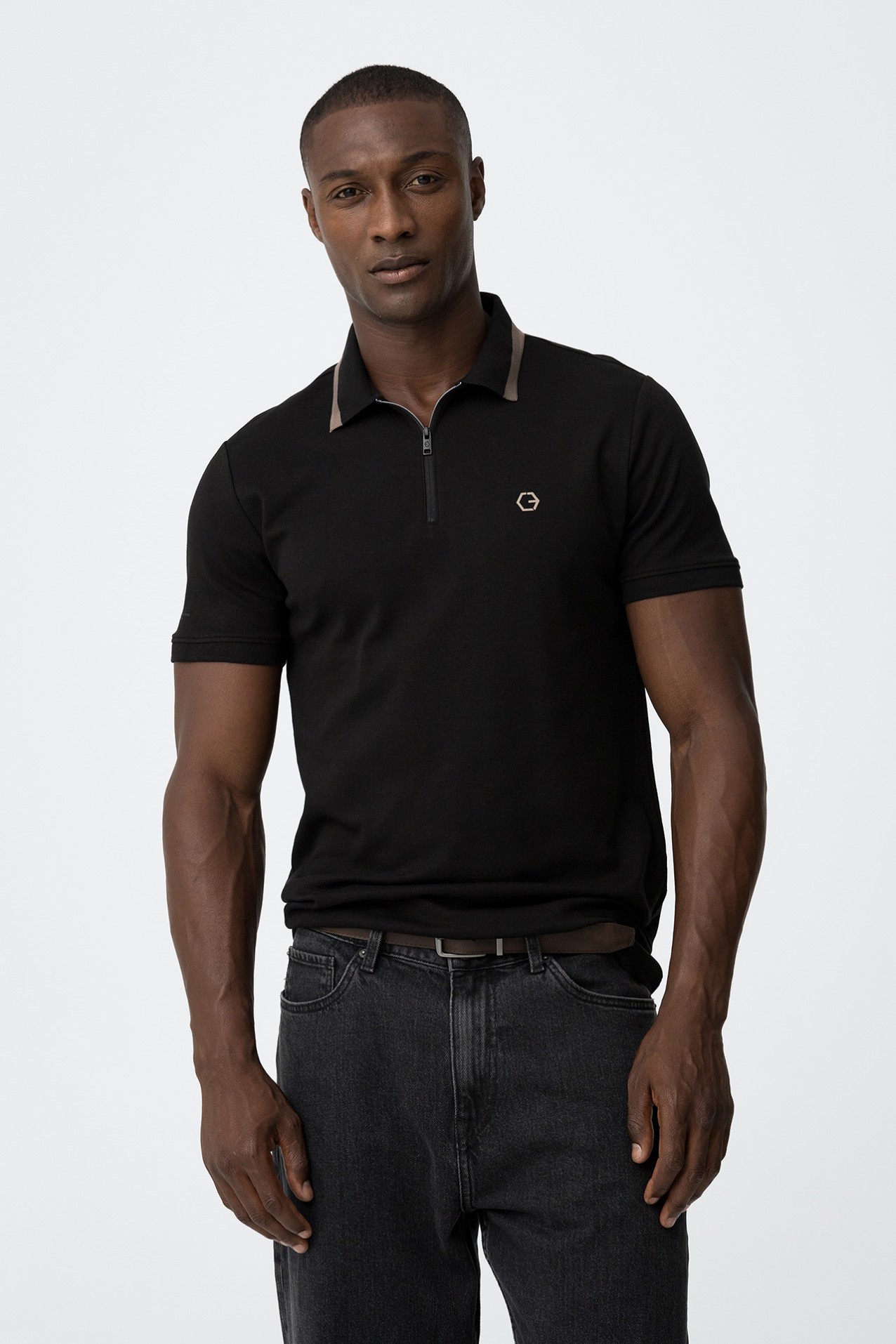 Polo with Zipper