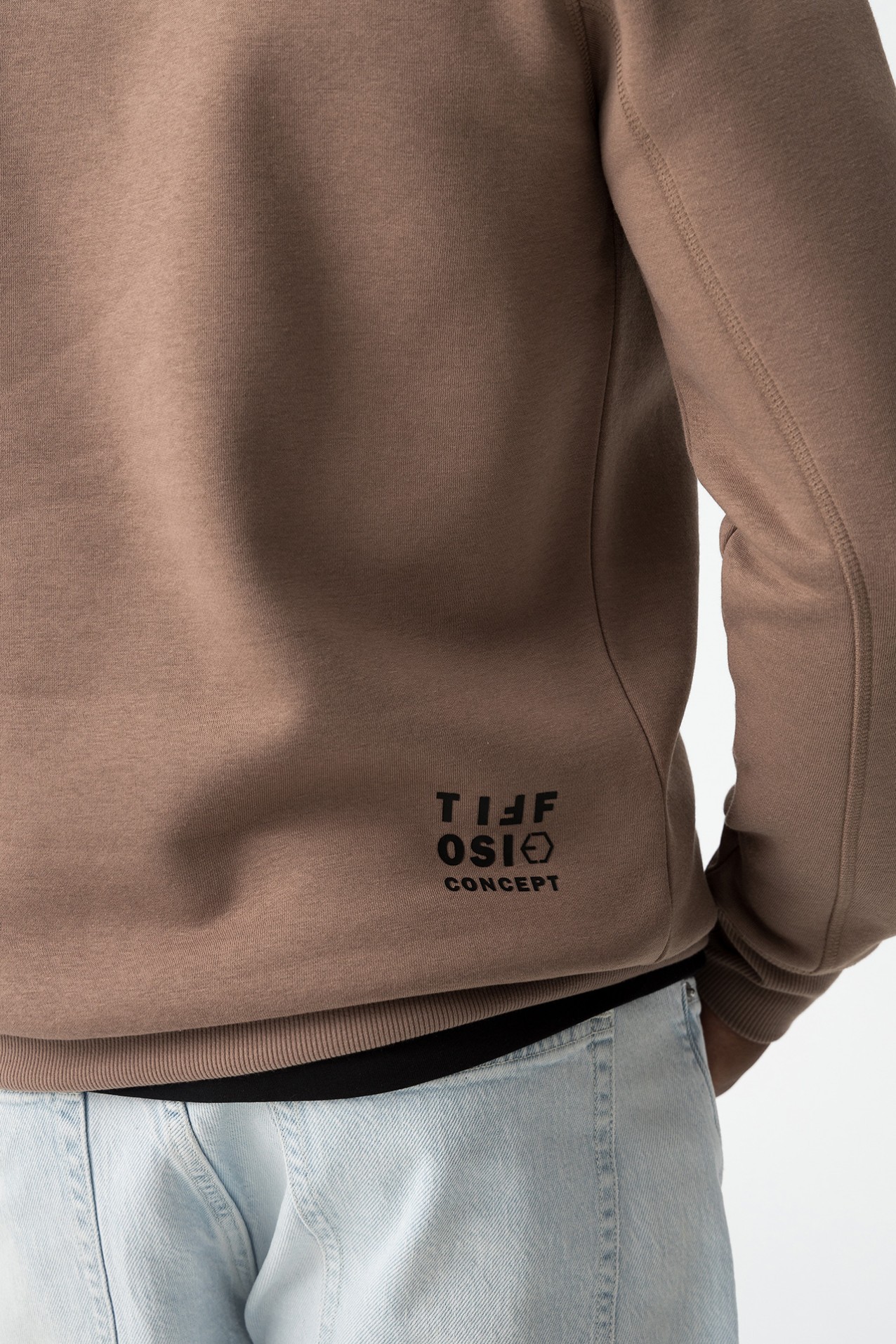 Sudadera Combinada Con Cremallera