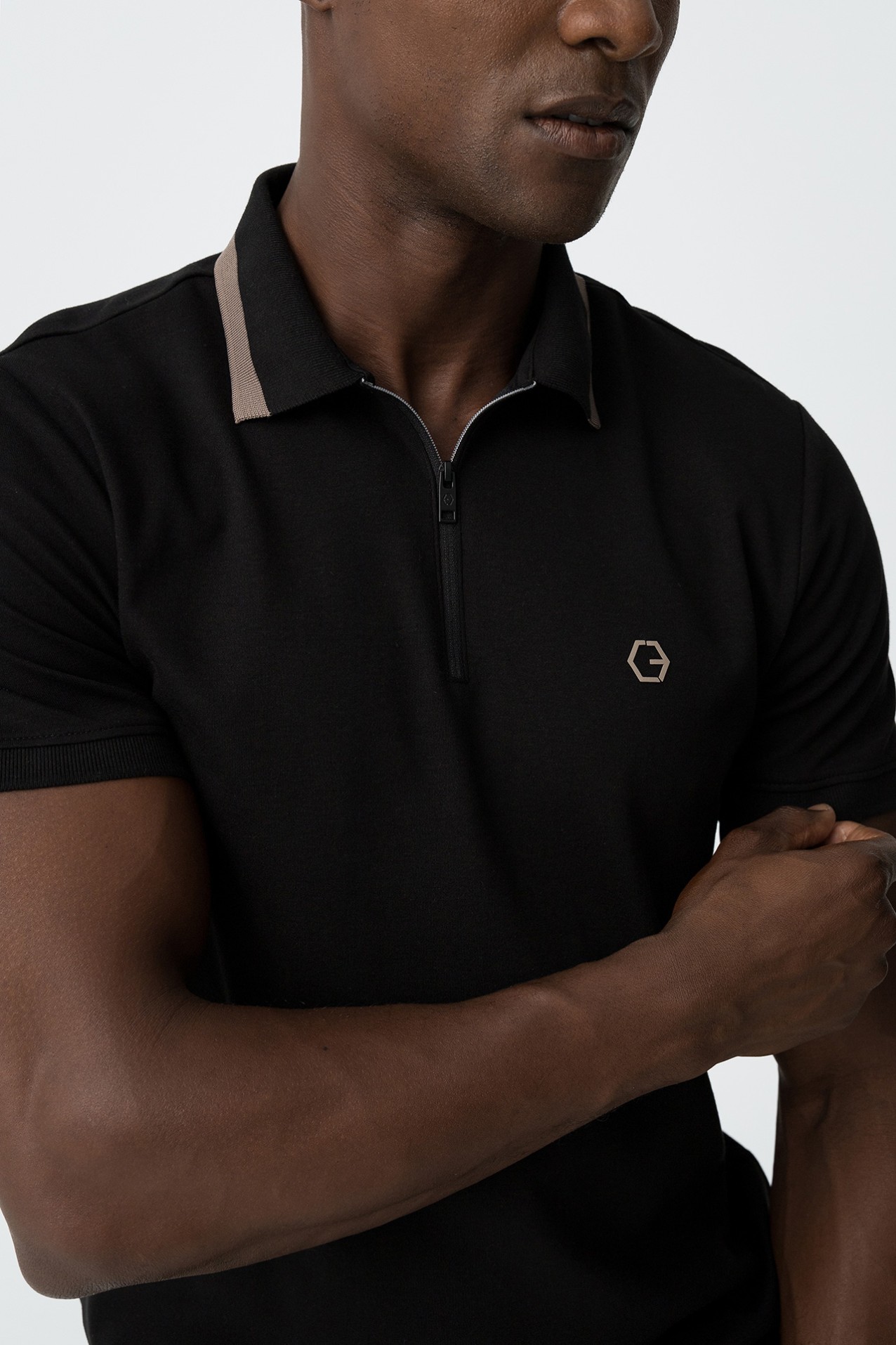 Polo with Zipper