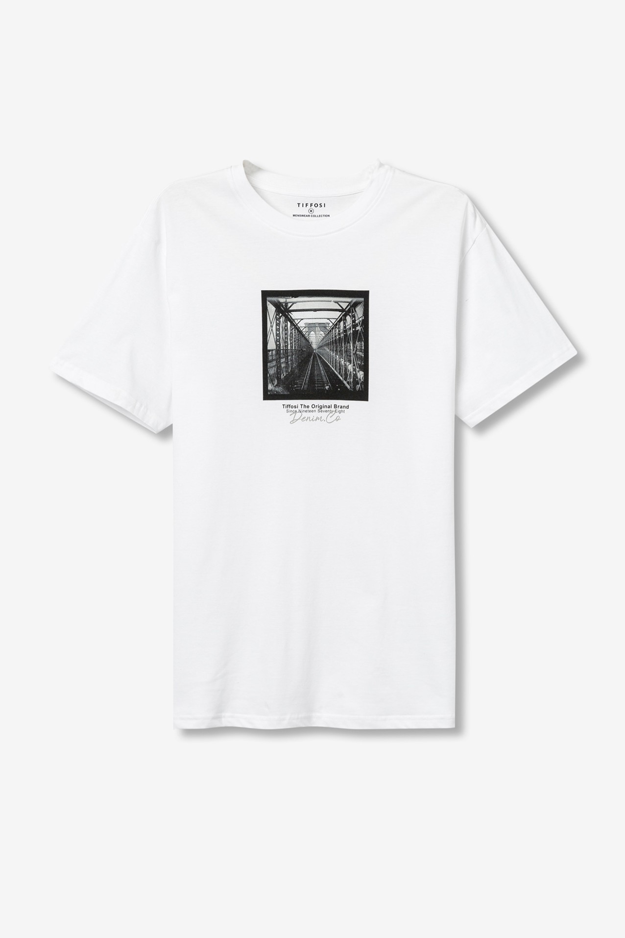 T-Shirt De Algodo Estampada