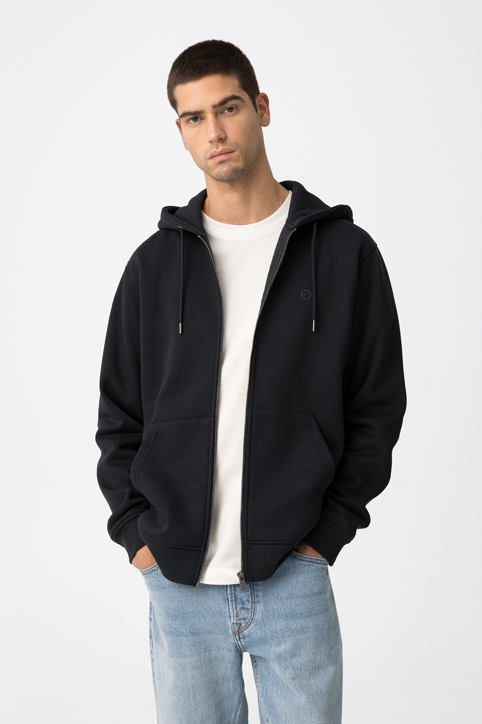 Hooded Knit Jacket