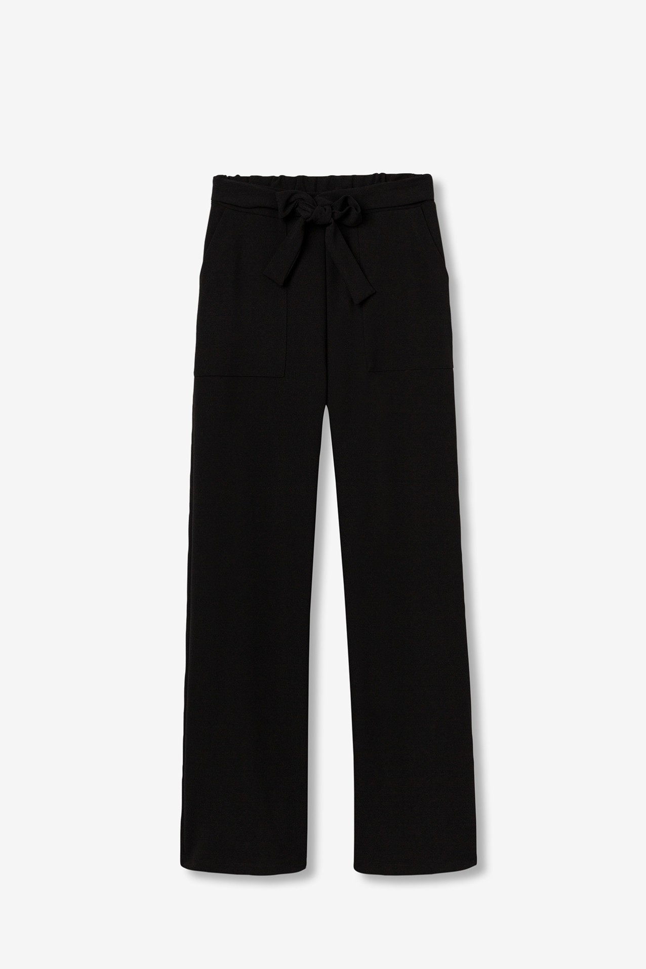 Wide Leg Trousers with Knot