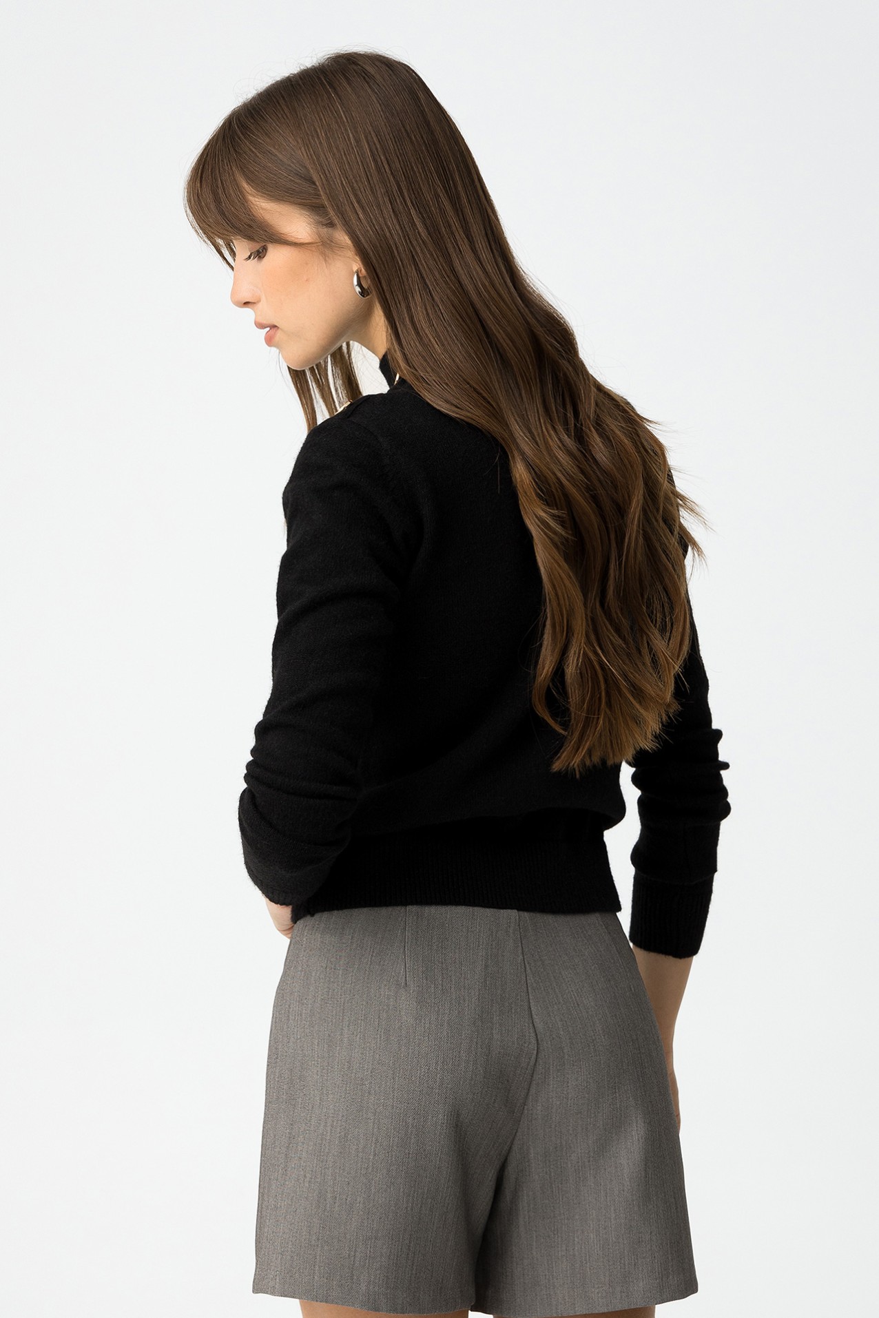 Slim Fit Sweater with Buttons