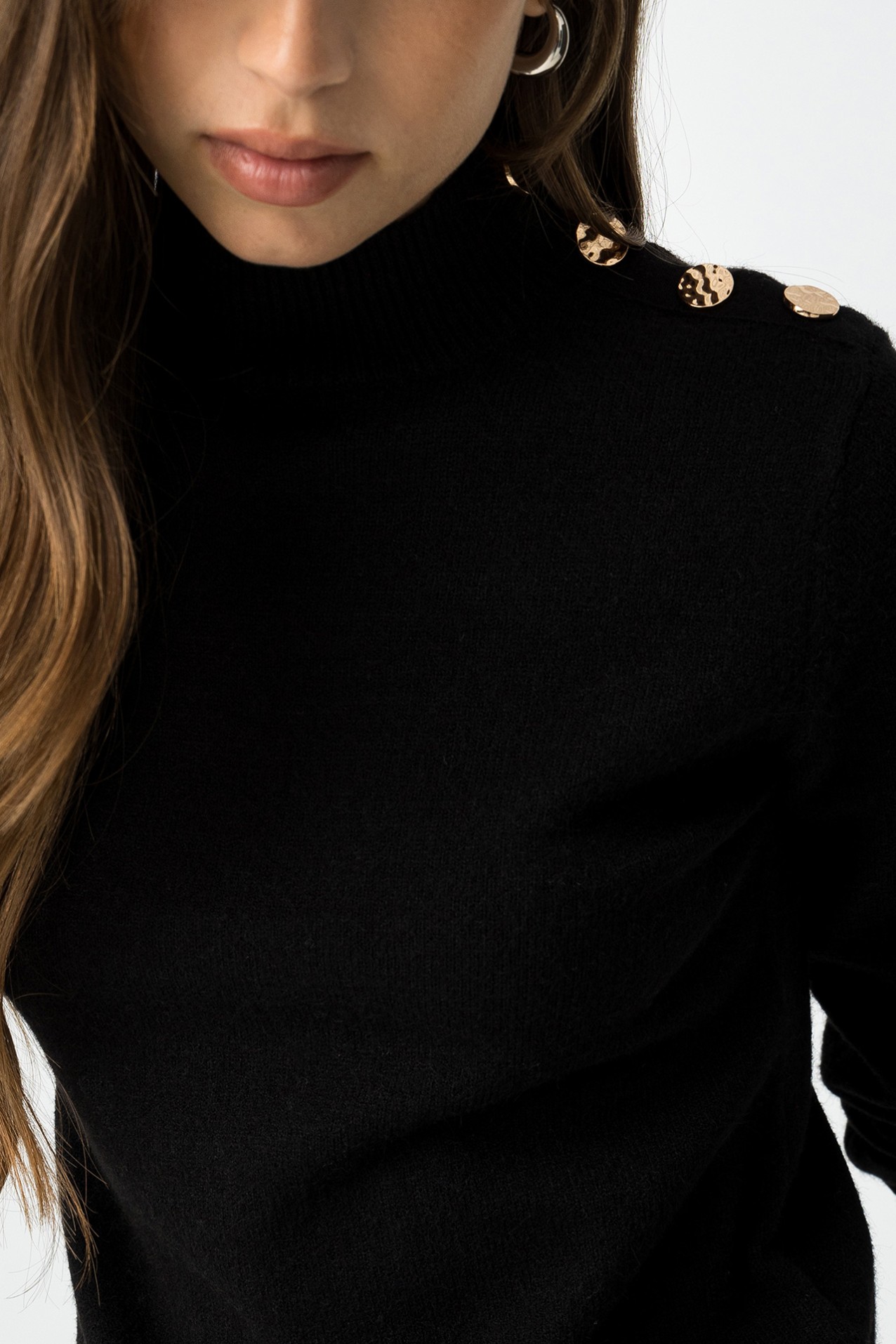 Slim Fit Sweater with Buttons