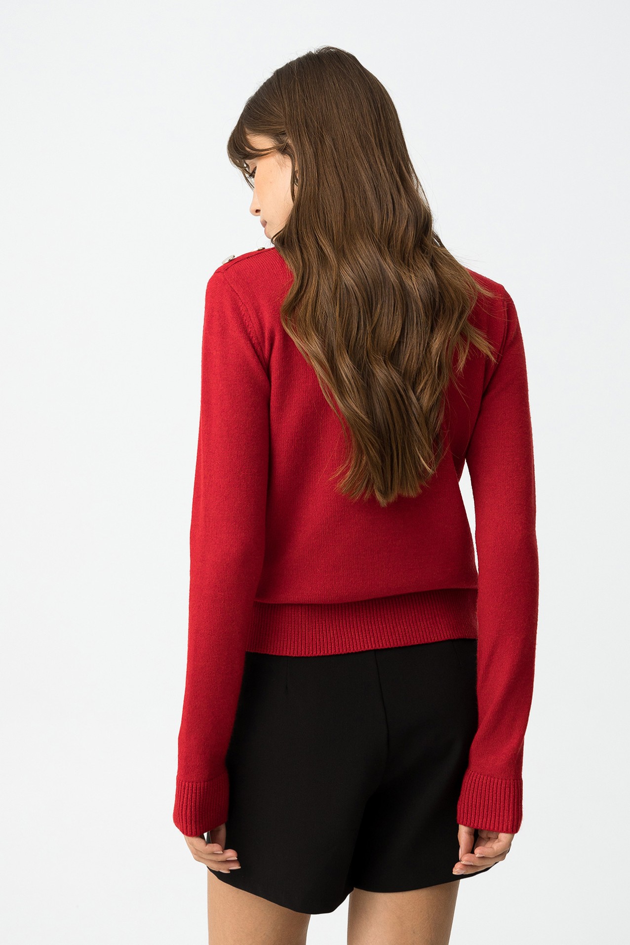 Slim Fit Sweater with Buttons