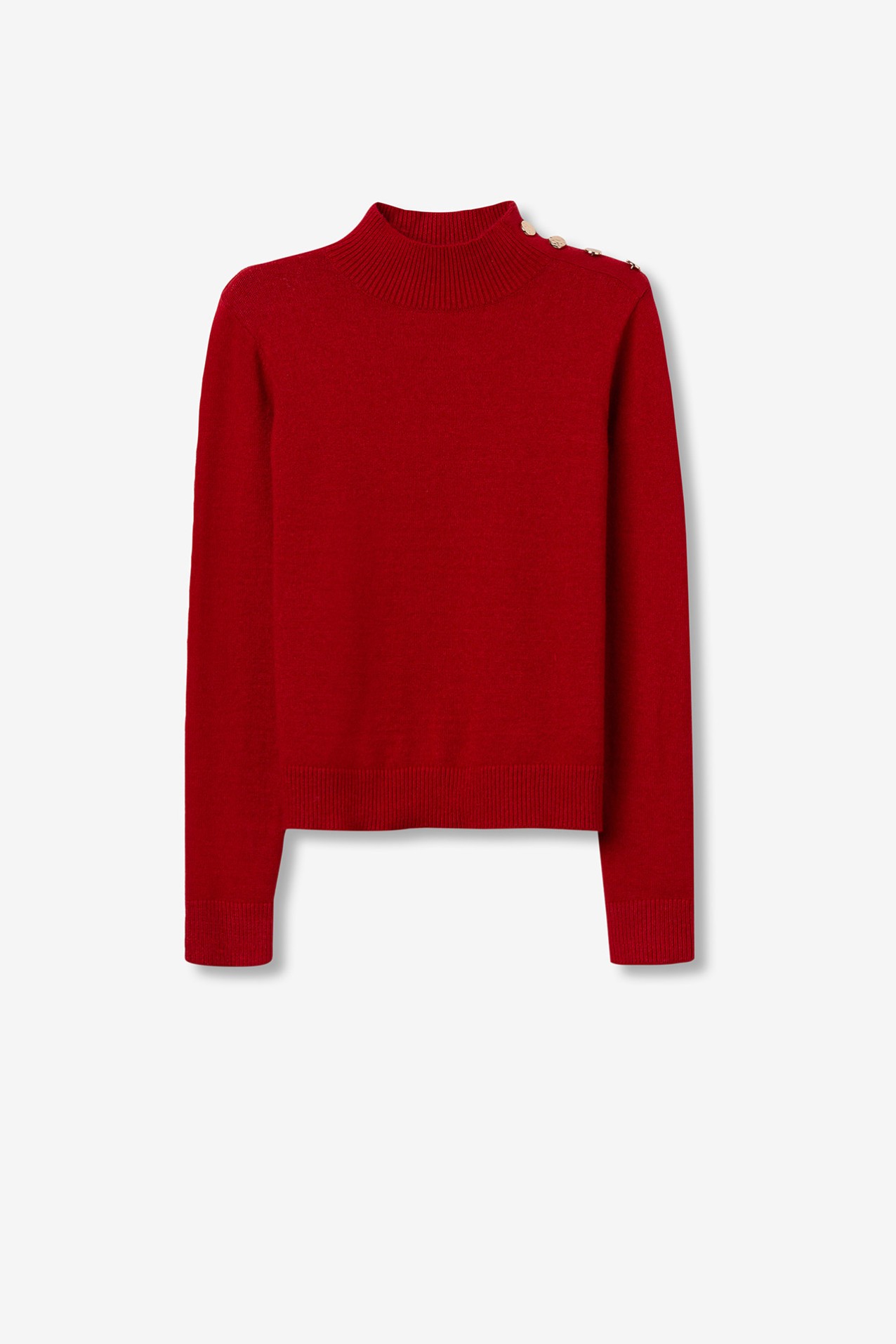 Slim Fit Sweater with Buttons