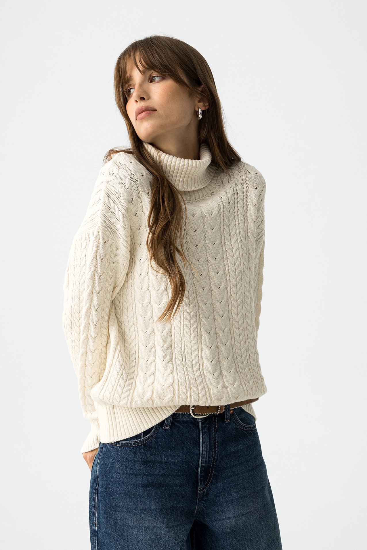 Regular Cable Knit Sweater
