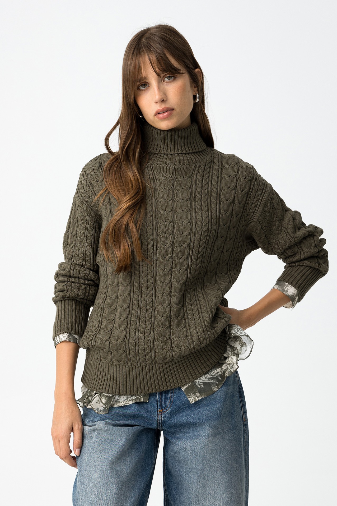 Regular Cable Knit Sweater