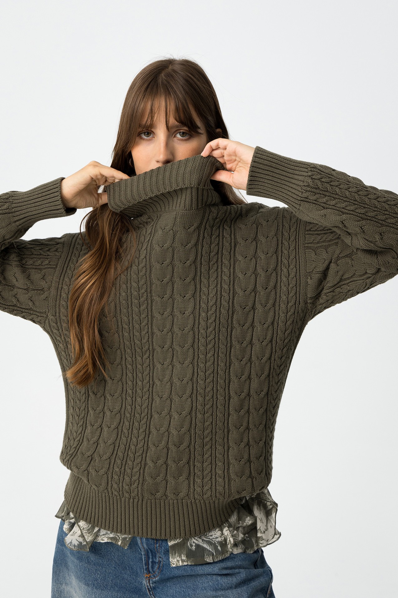Regular Cable Knit Sweater