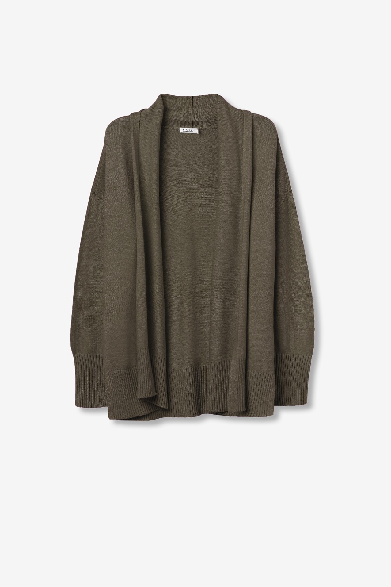 Dark Green Knit Cardigan