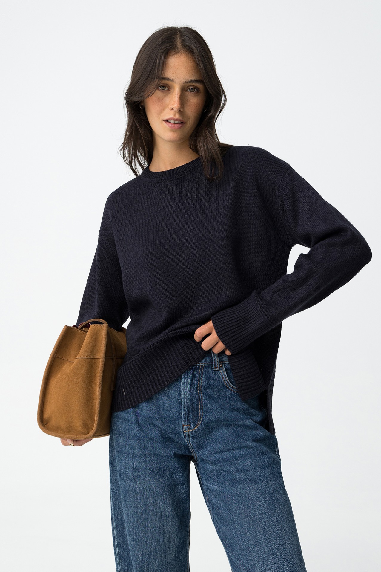 Camisola com Detalhes Perfurados