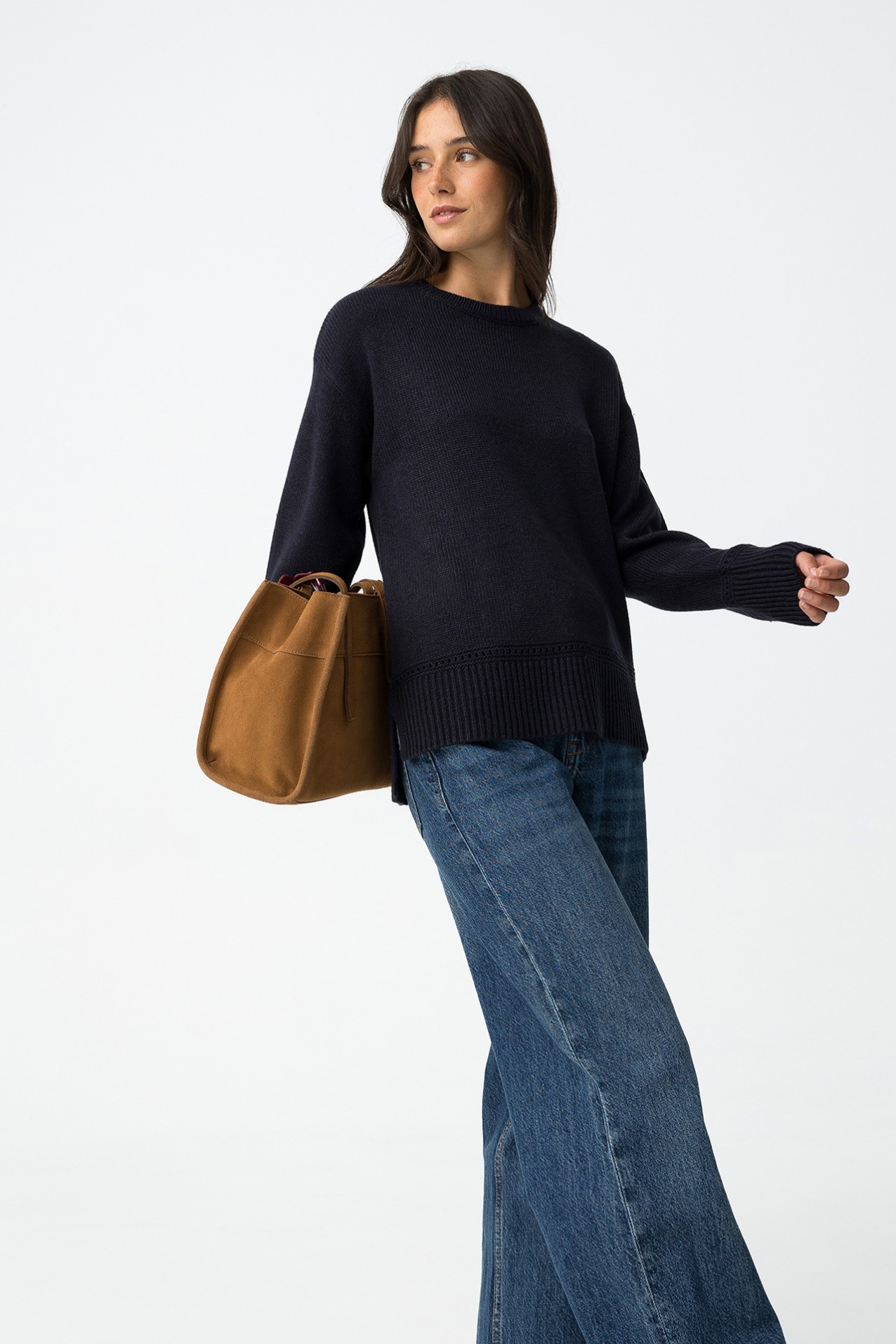 Camisola com Detalhes Perfurados