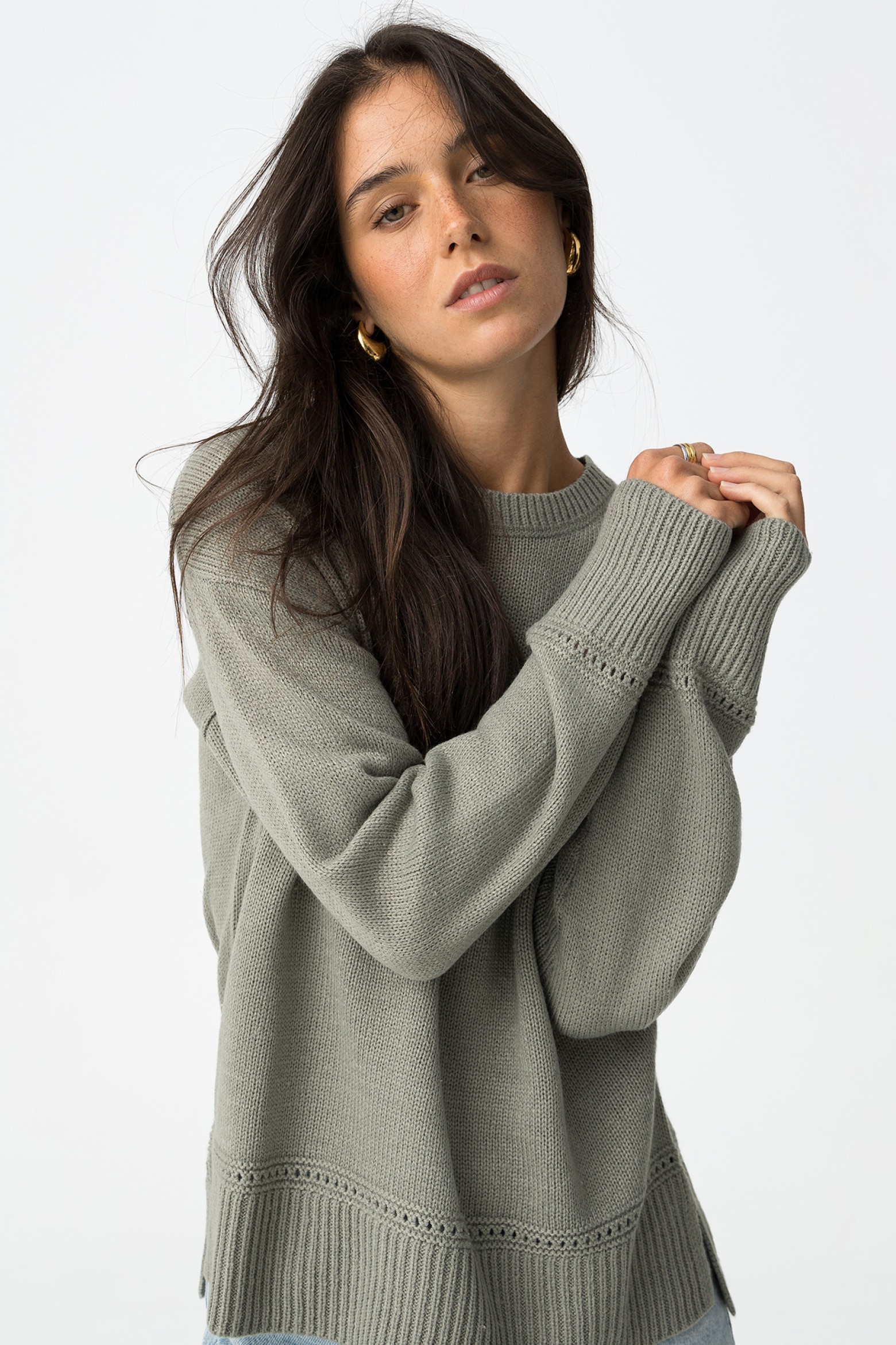 Camisola com Detalhes Perfurados