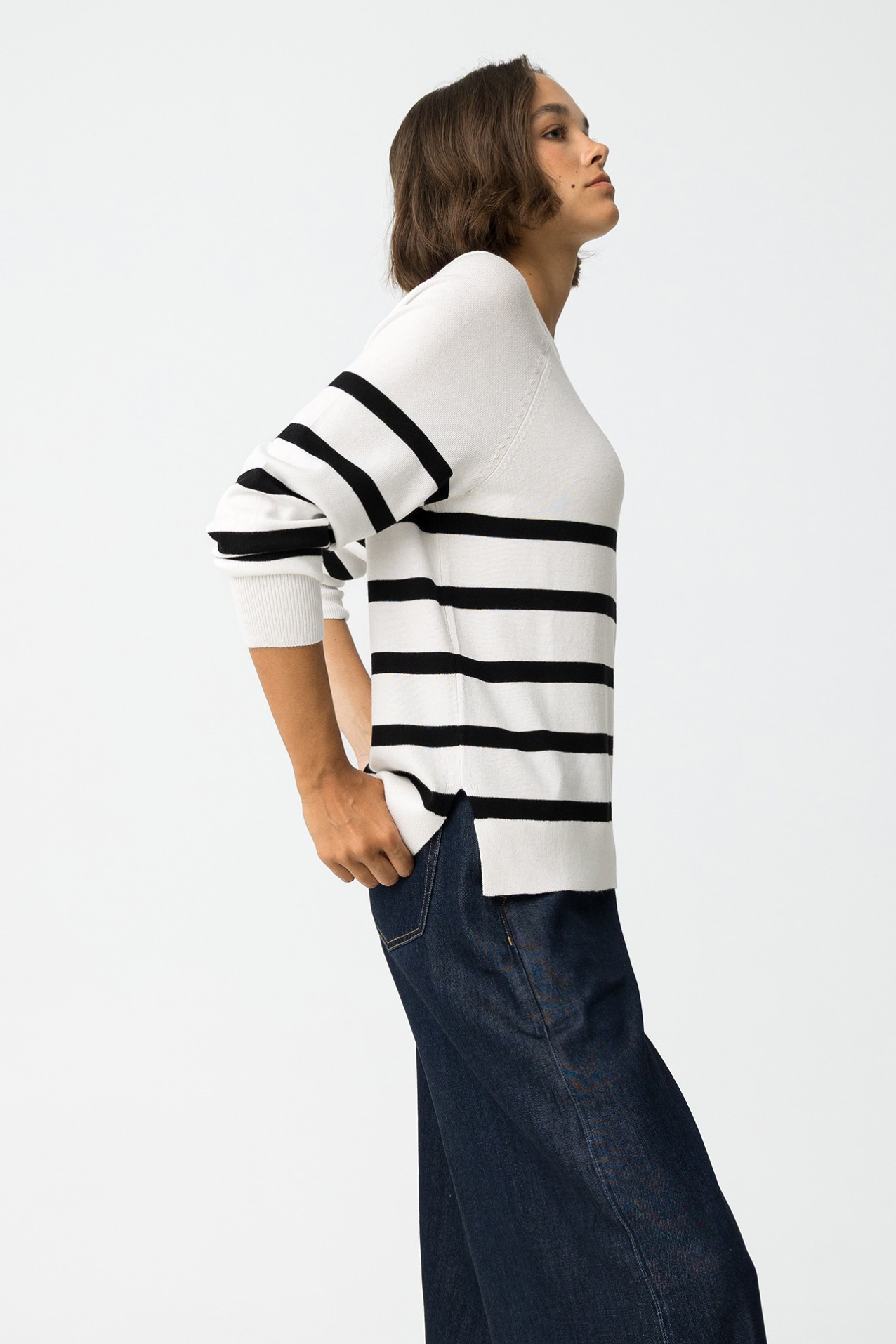 Striped Knit Sweater