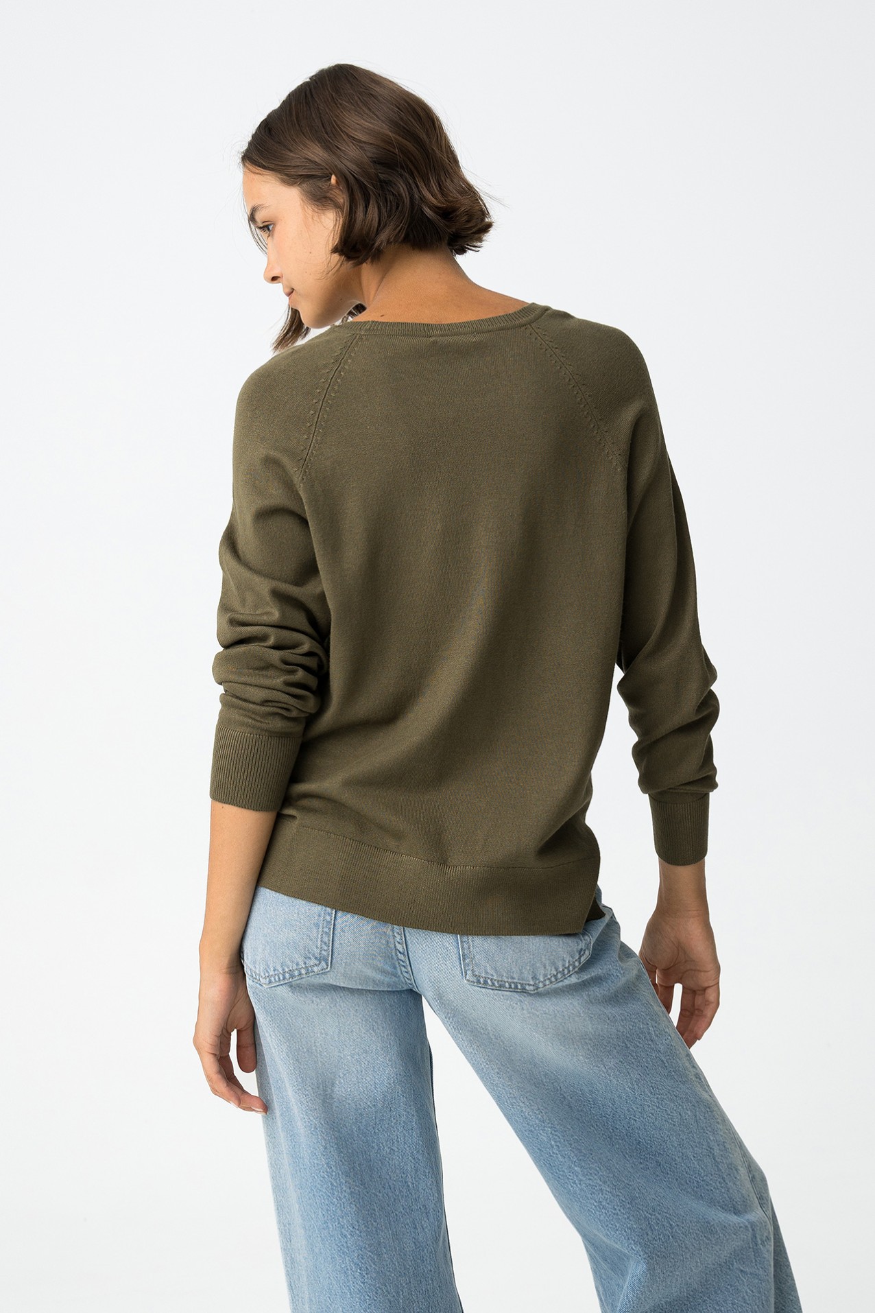 Olive Green Knit Sweater