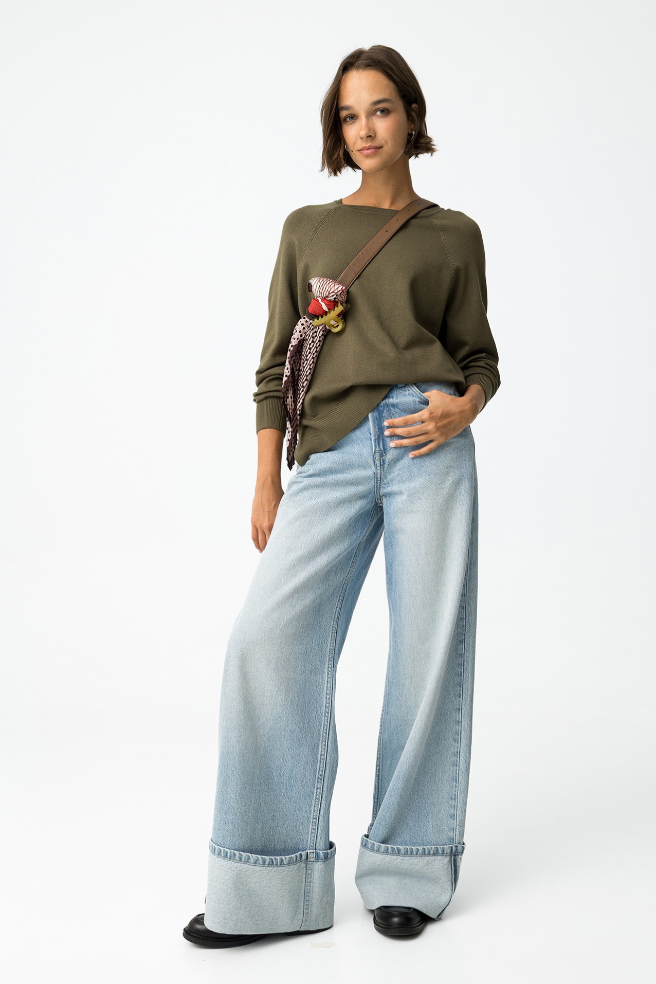 Olive Green Knit Sweater