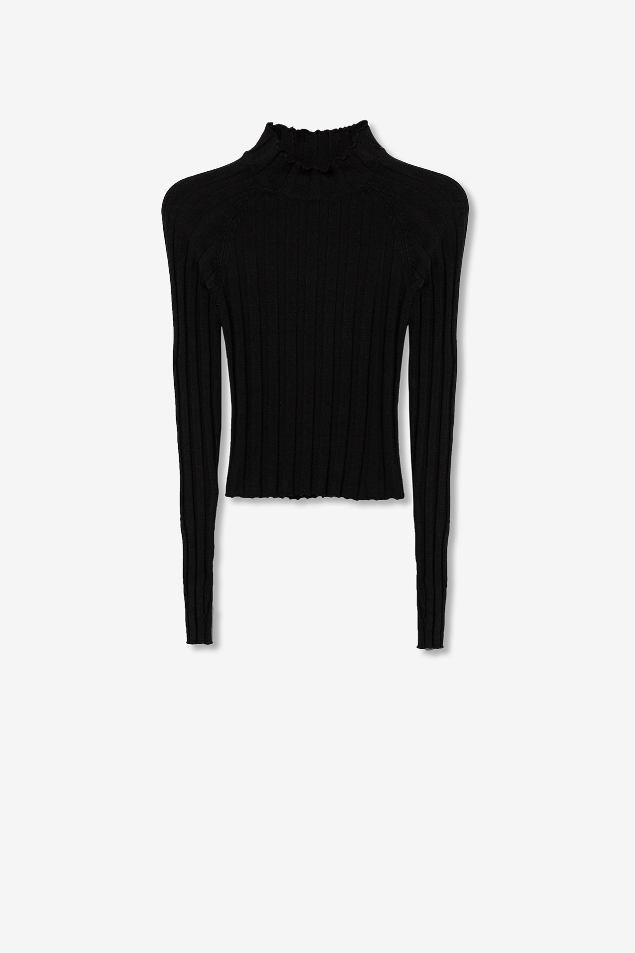 Slim Ribbed Knit Sweater