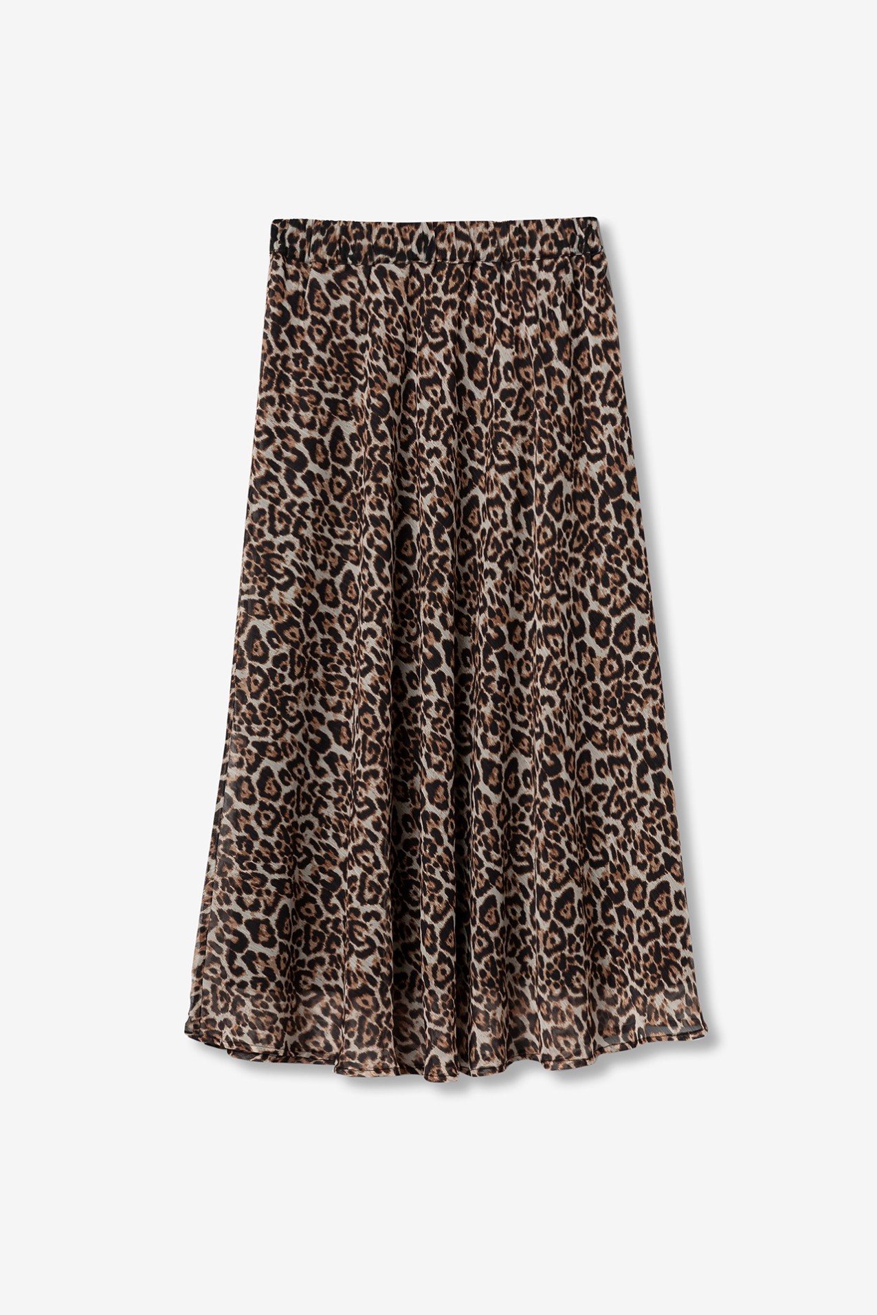 Animal Print Midi Skirt