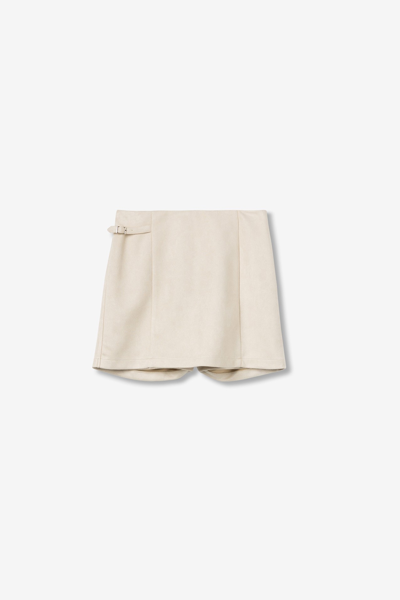 Knit Skort With Suede Effect