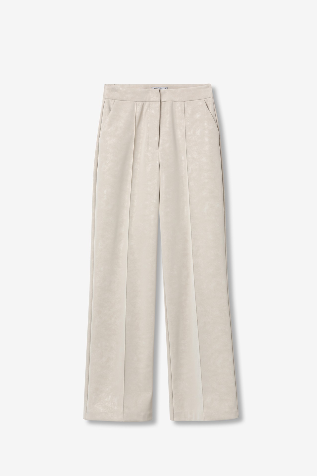 Straight-Leg Faux Leather Pants