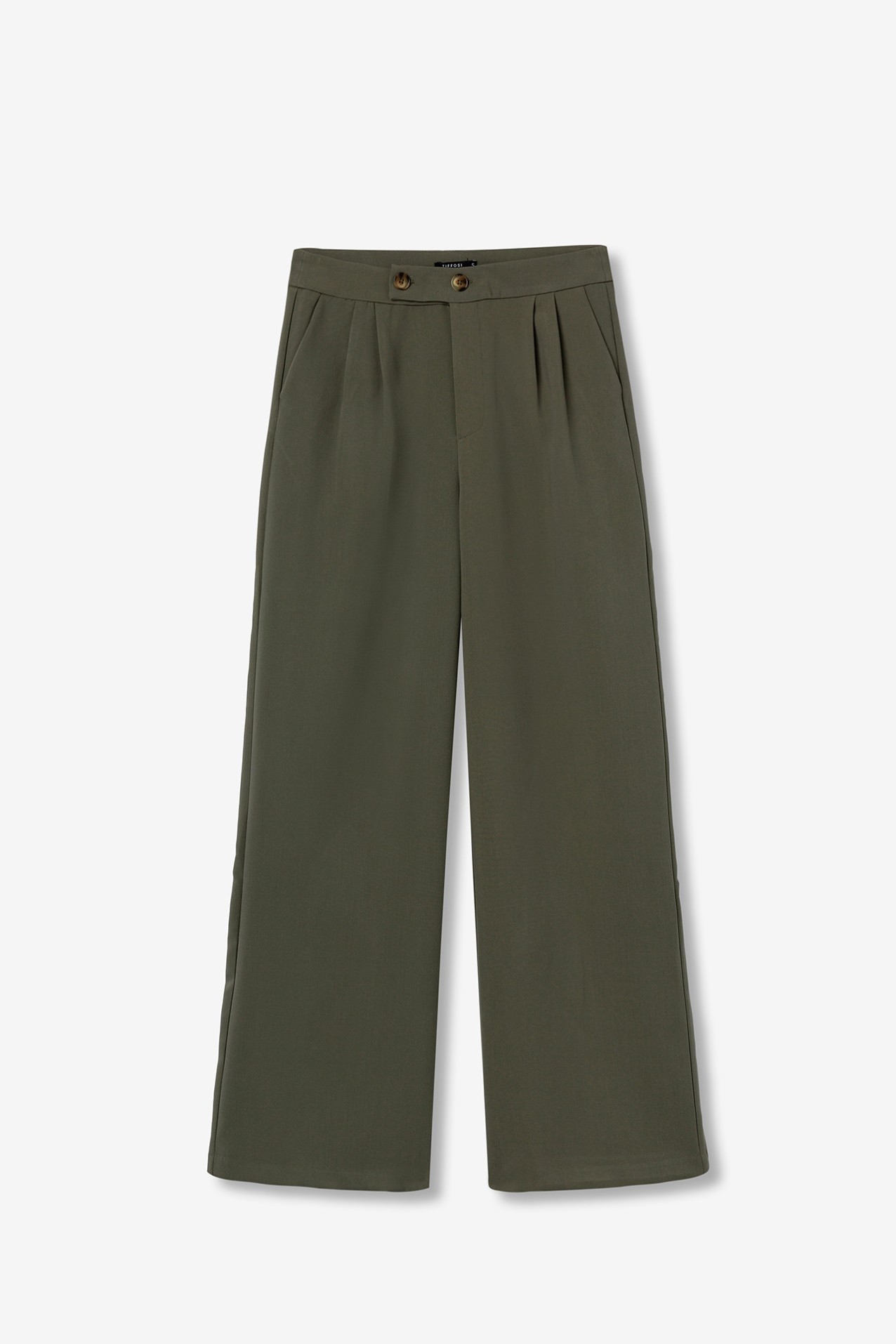 Wide Leg Asymmetric Trousers
