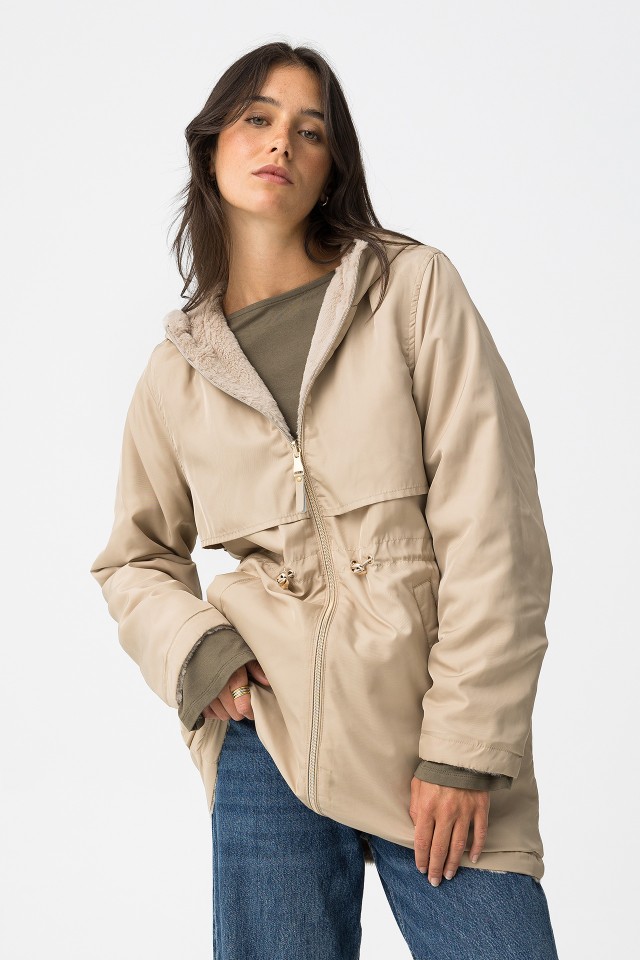 Reversible Relaxed Fit Parka