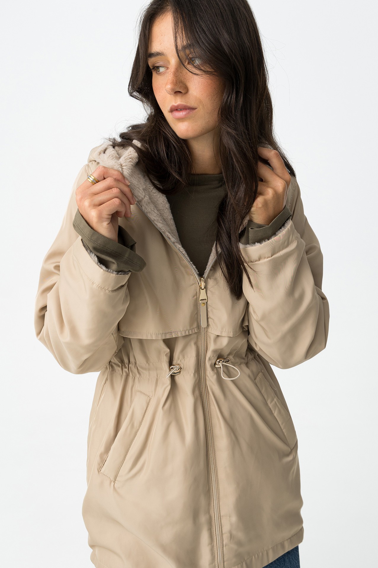 Reversible Relaxed Fit Parka
