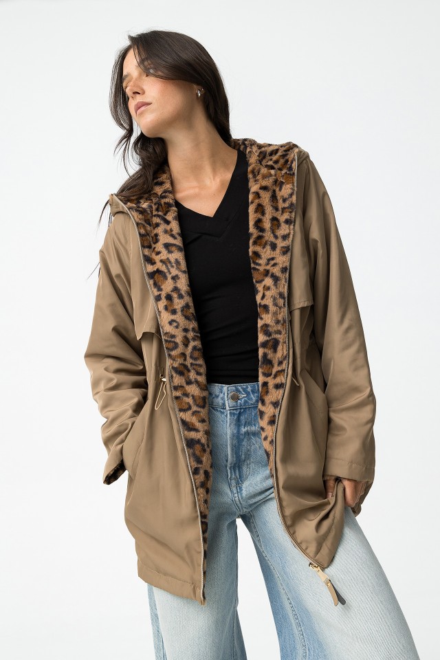 Reversible Relaxed Fit Parka