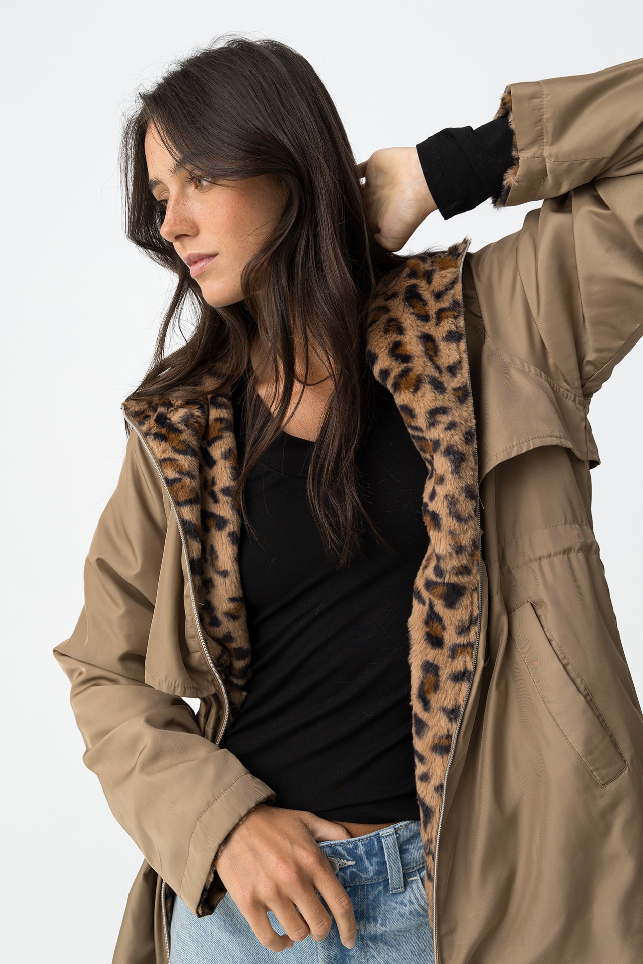 Reversible Relaxed Fit Parka