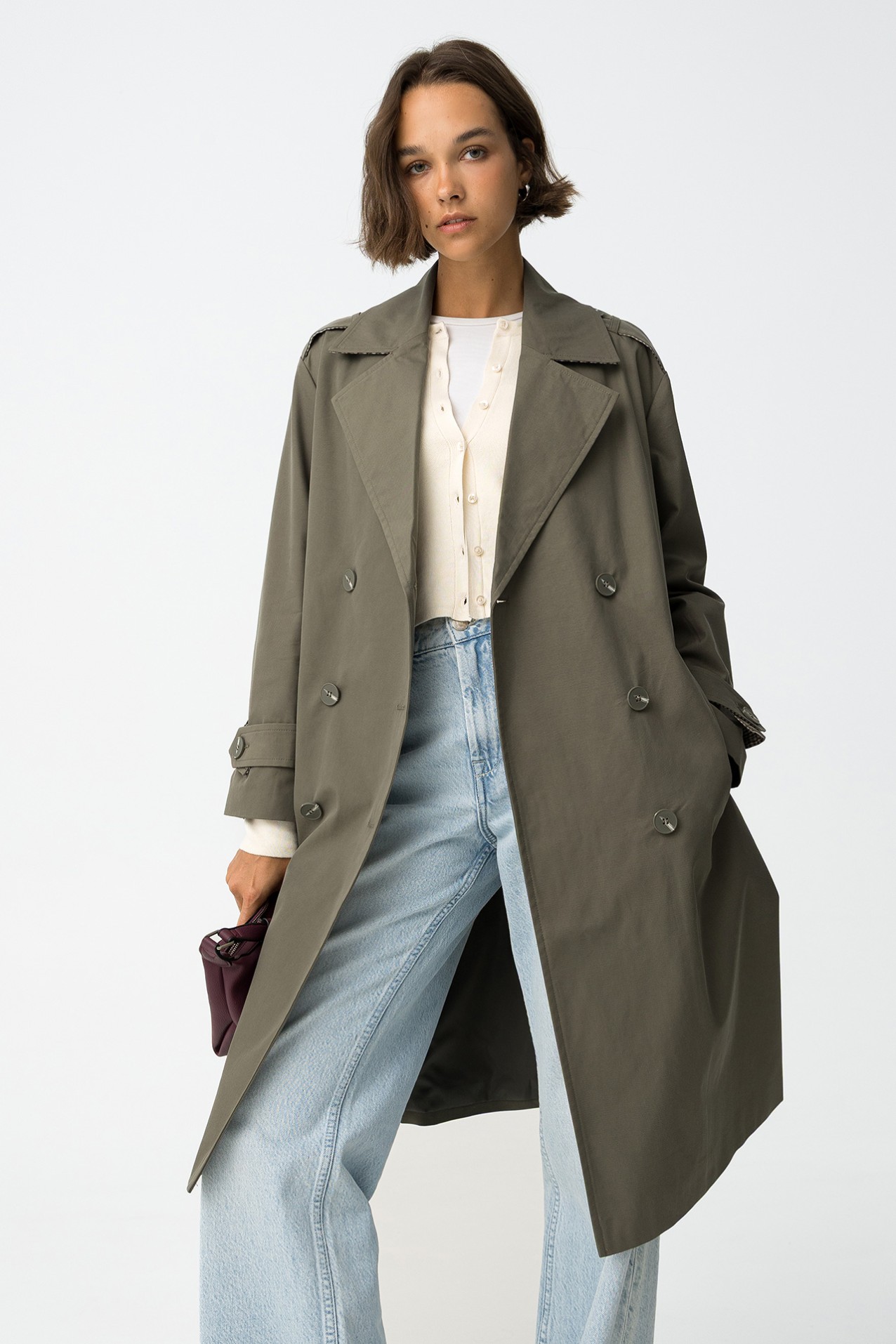Long Relaxed Fit Trench