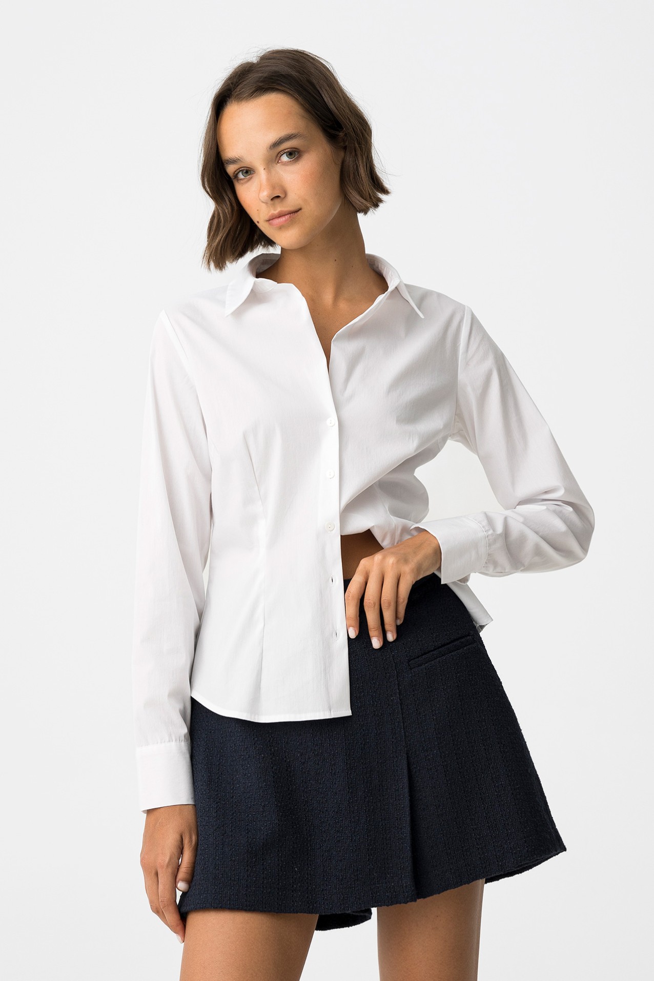 White Slim Fit Shirt