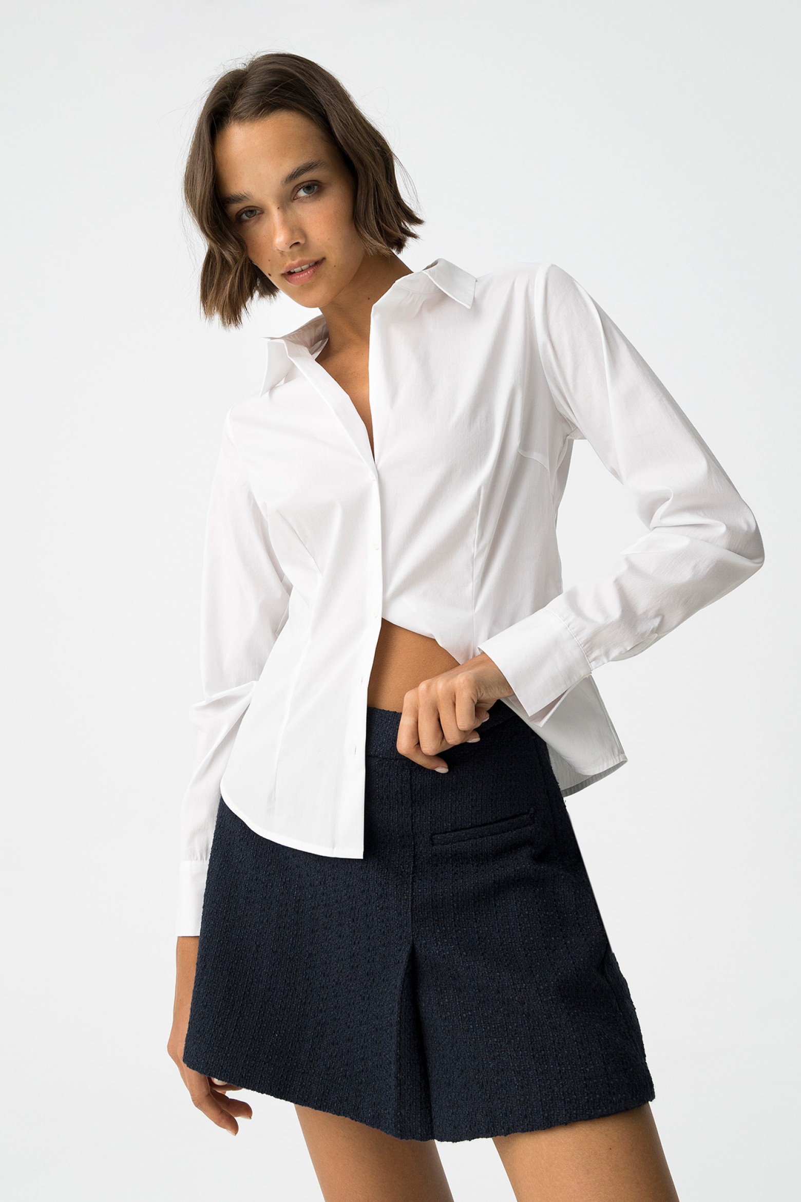White Slim Fit Shirt