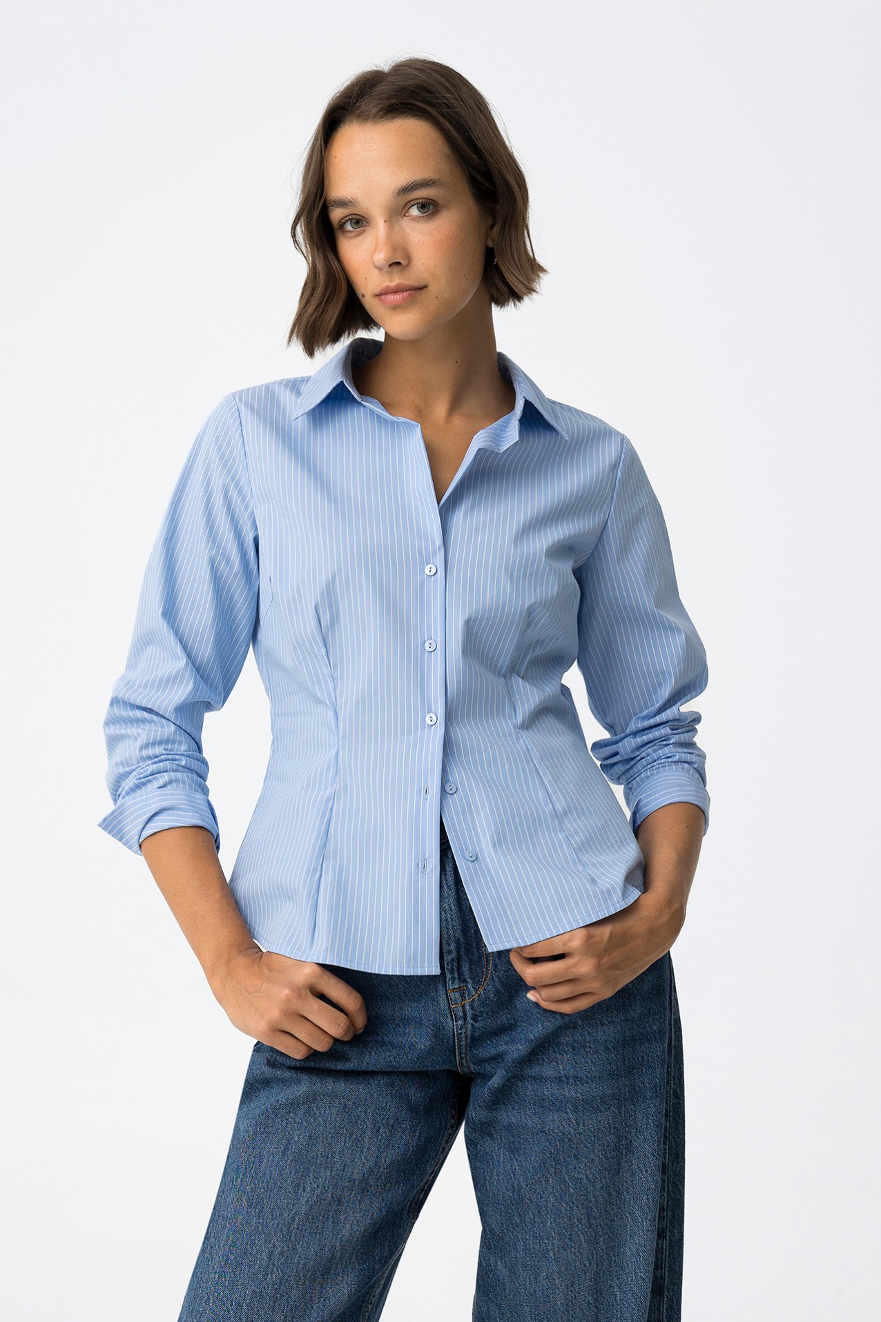 Blue Slim Fit Shirt