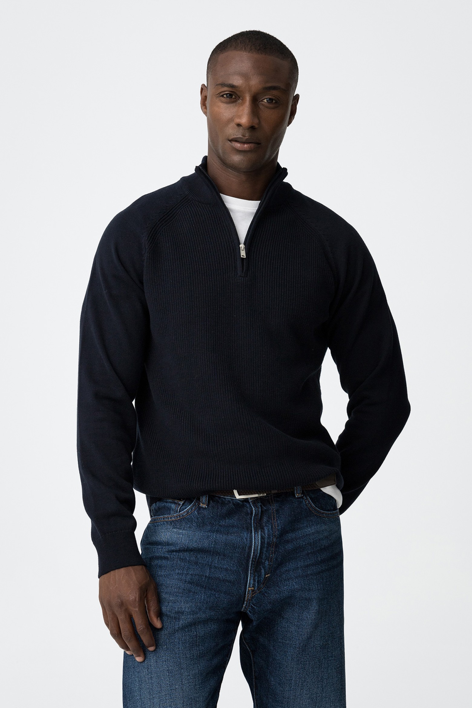 Perkins sweater with zipper