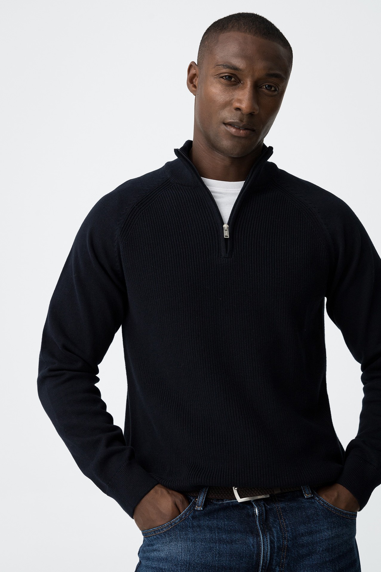 Perkins sweater with zipper