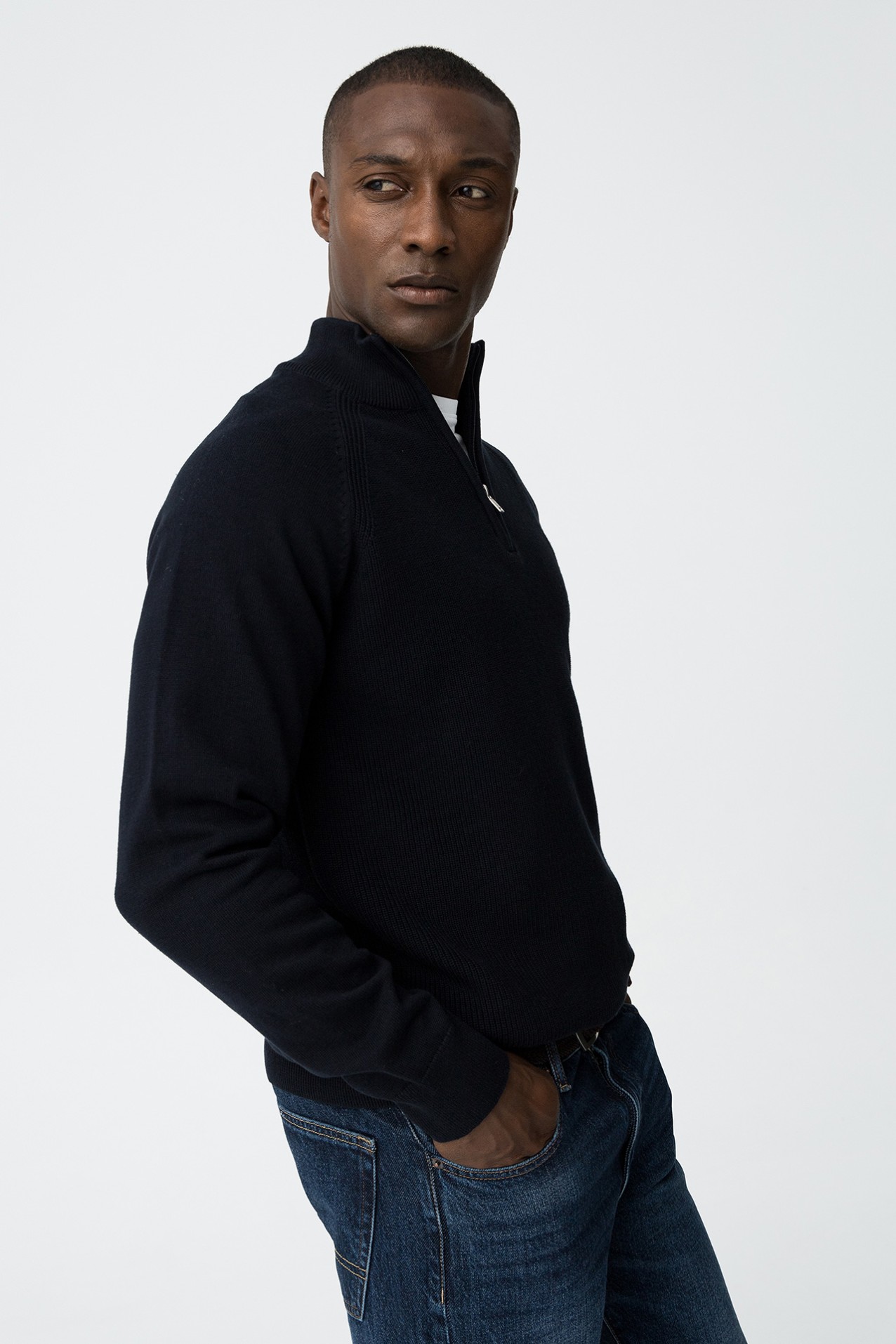 Perkins sweater with zipper