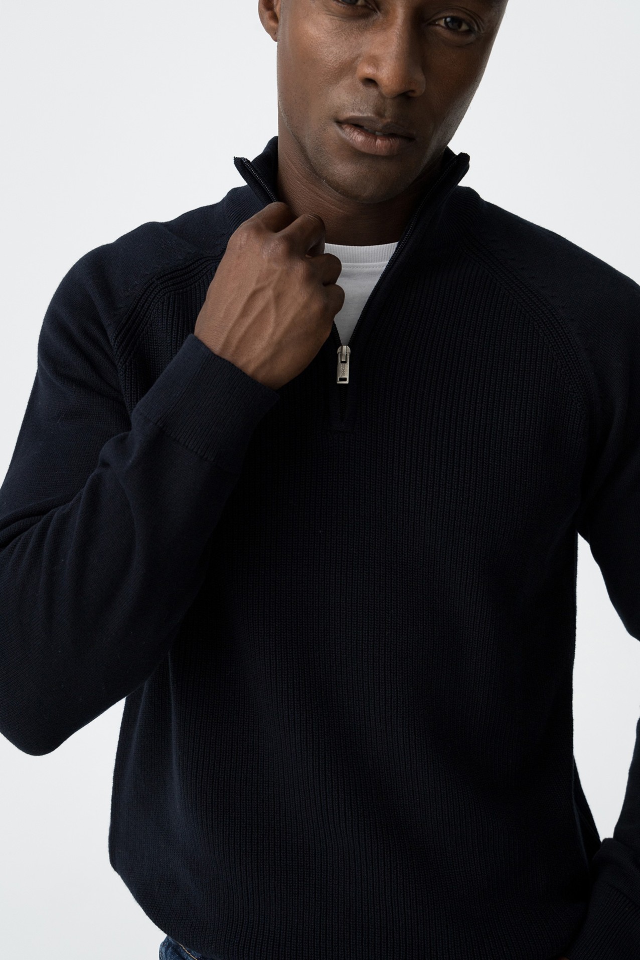 Perkins sweater with zipper