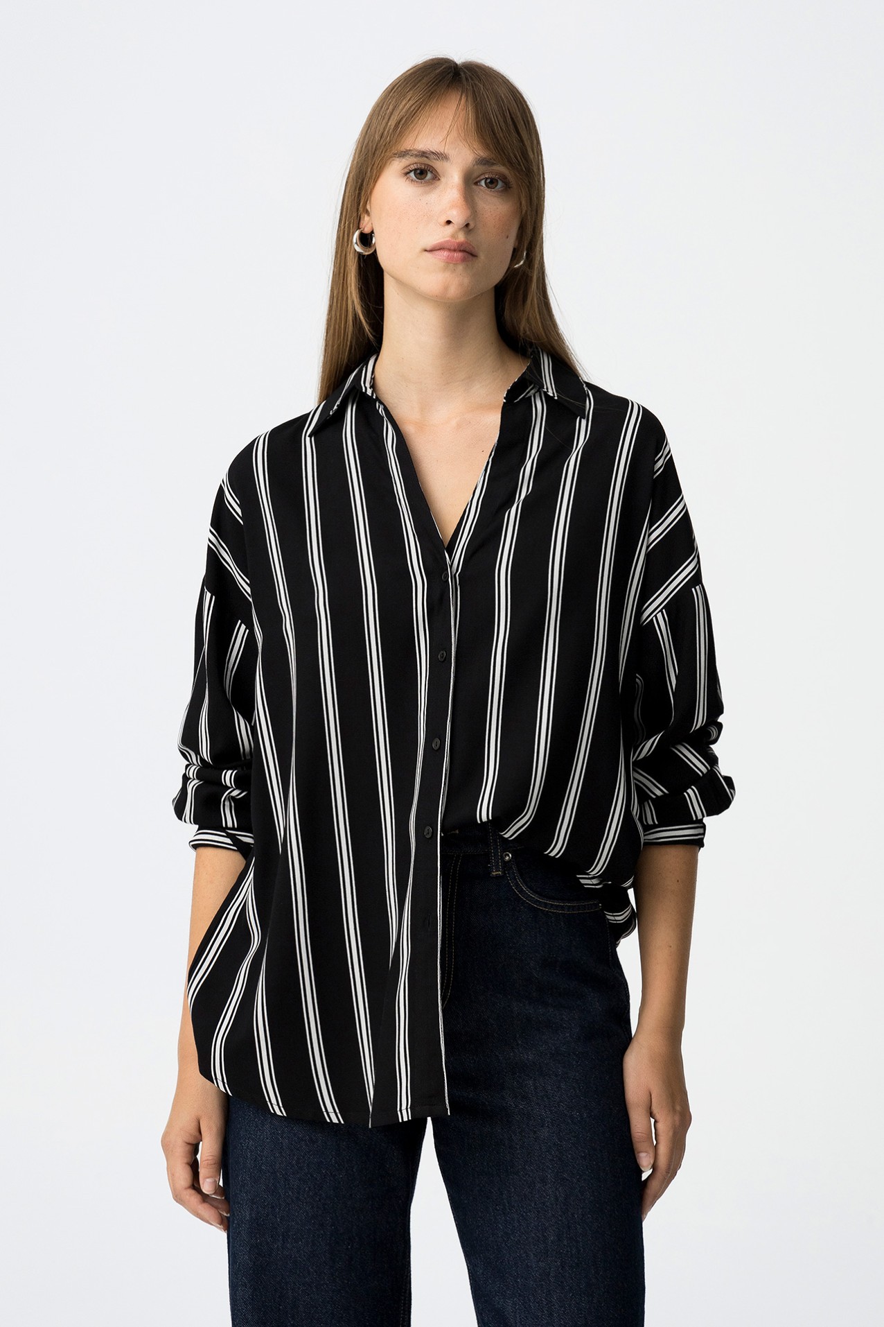 Camisa Relaxed a Rayas