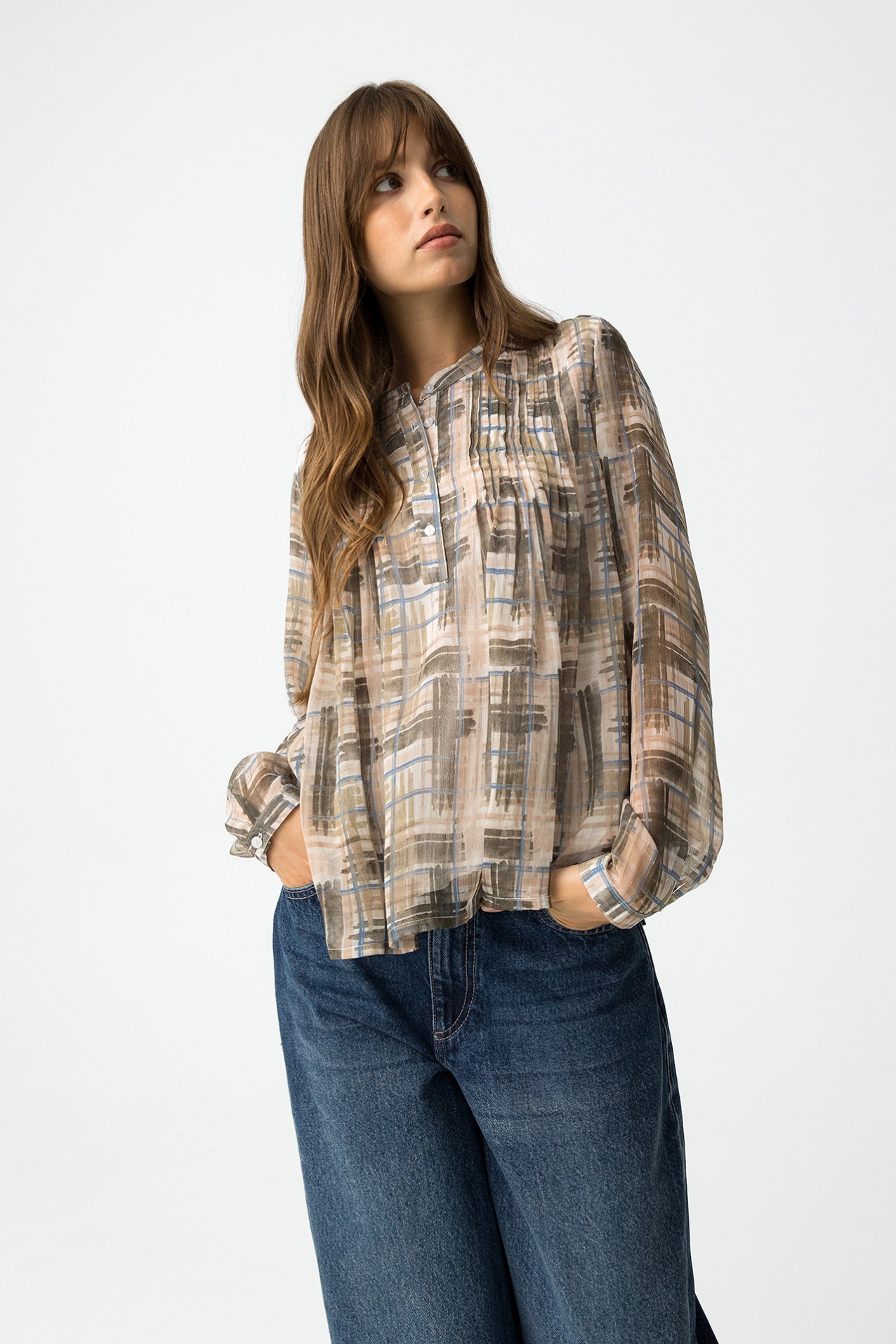 Printed Fluid Blouse